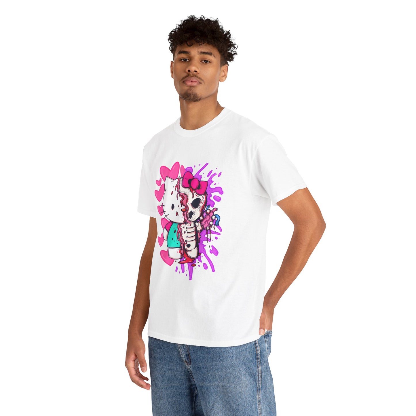 Zombie Kitty Unisex Heavy Cotton Patreon Tee