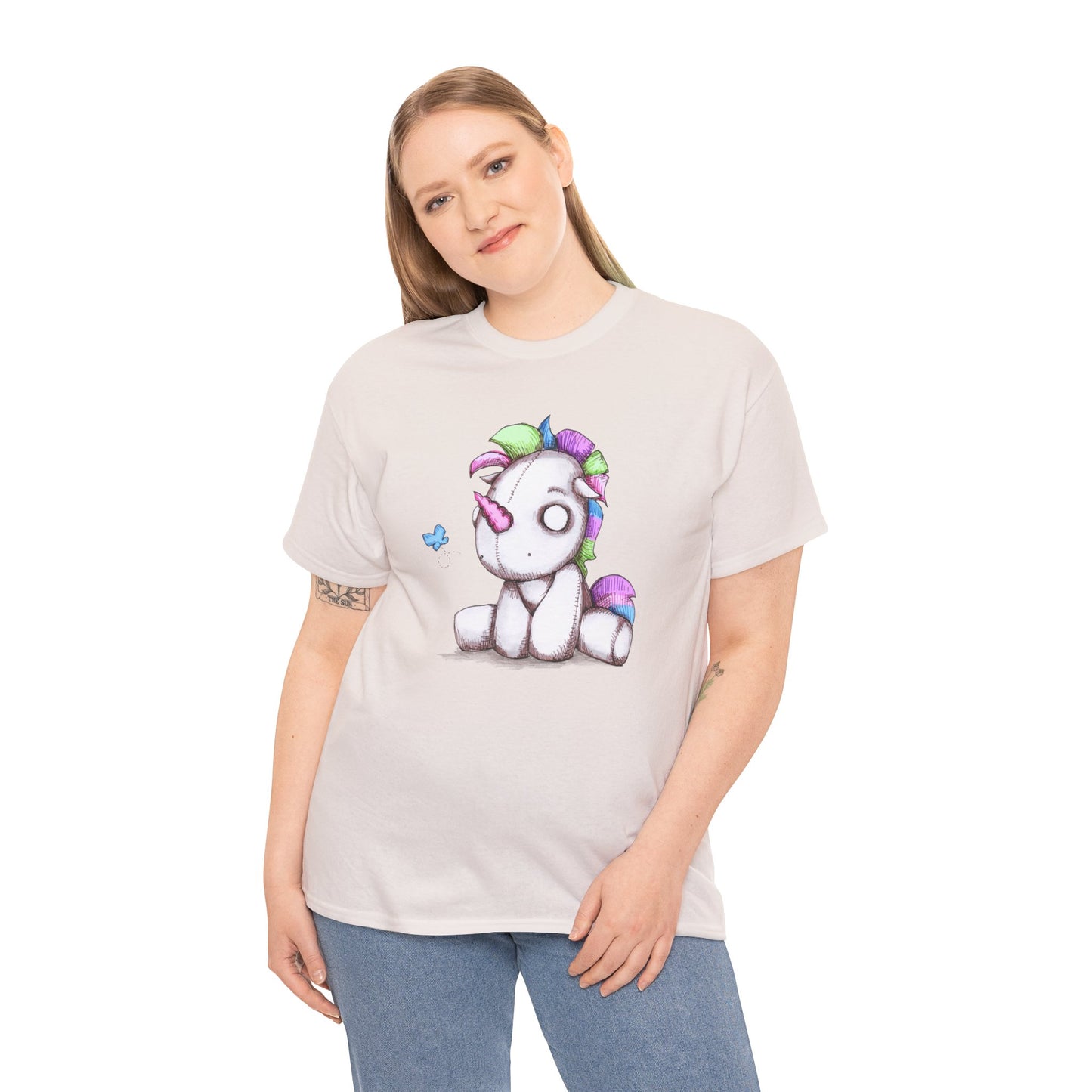 Plushie Unicorn Unisex Heavy Cotton Tee