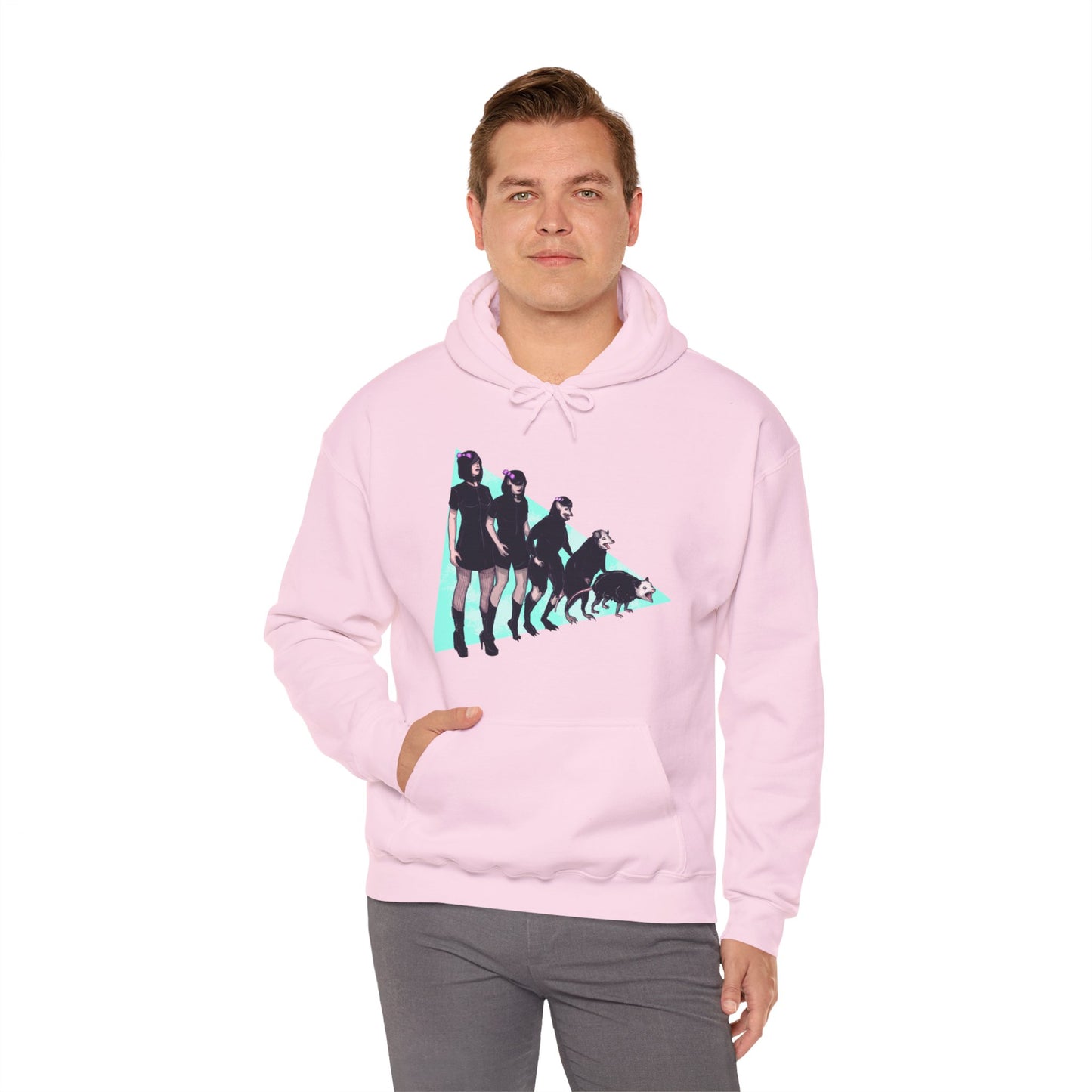 Opossum Girl Unisex Heavy Blend Hooded Sweatshirt