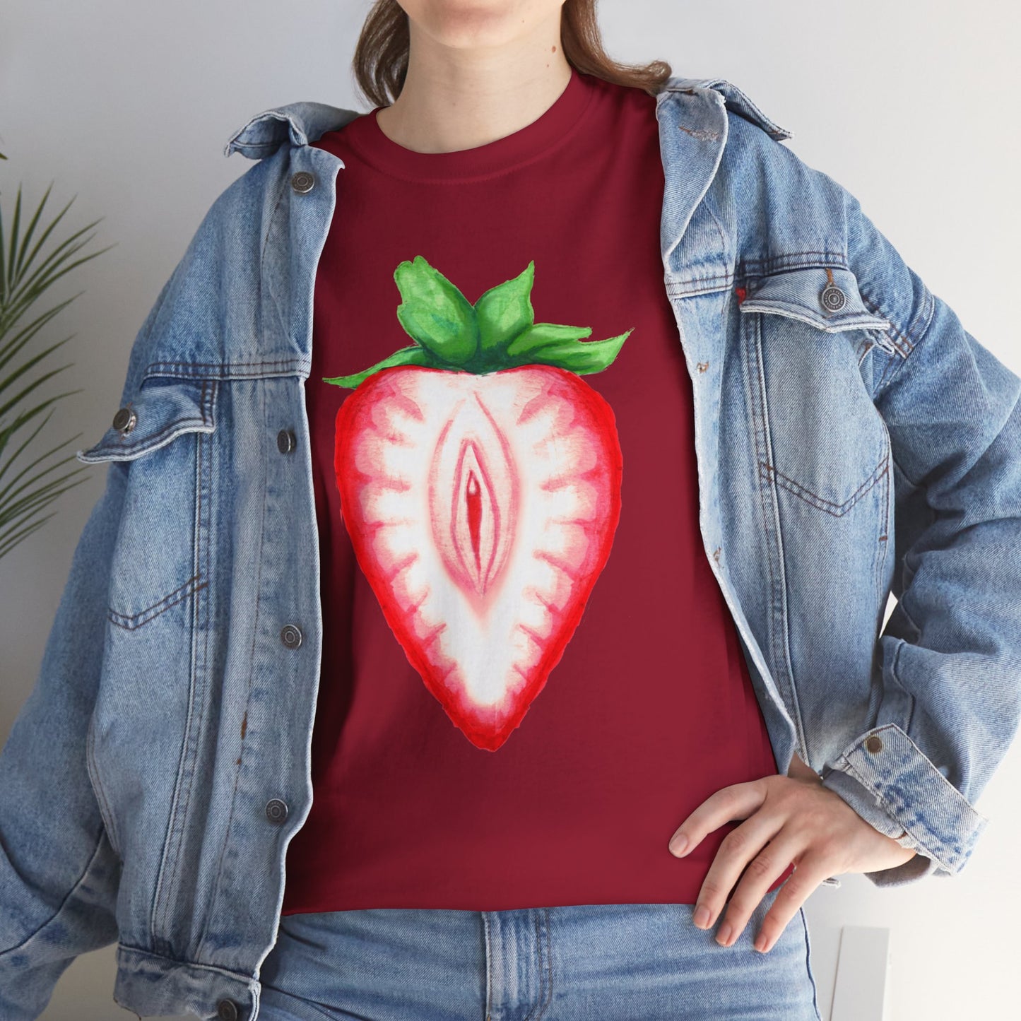 Juicy Strawberry Unisex Heavy Cotton Tee