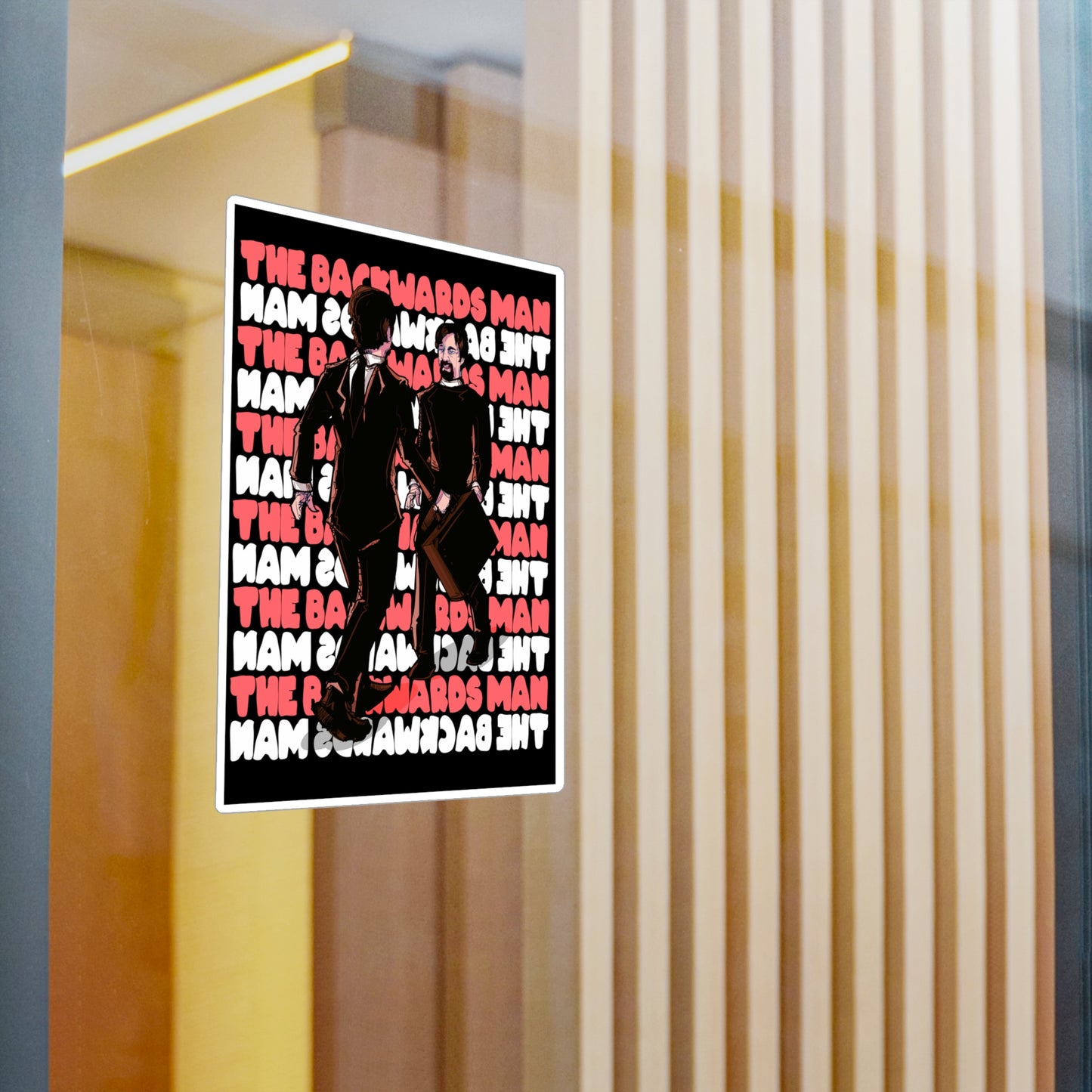 The Backwards Man Kiss-Cut Vinyl Decal