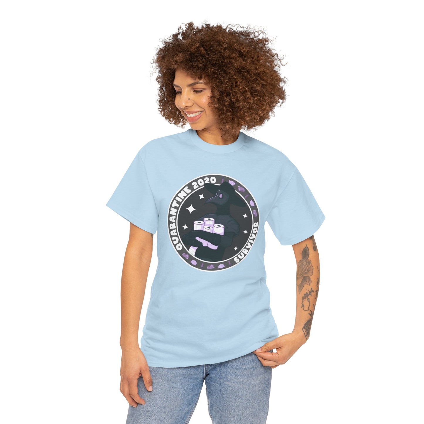 Quarantine 2020 Survivor Unisex Heavy Cotton Tee