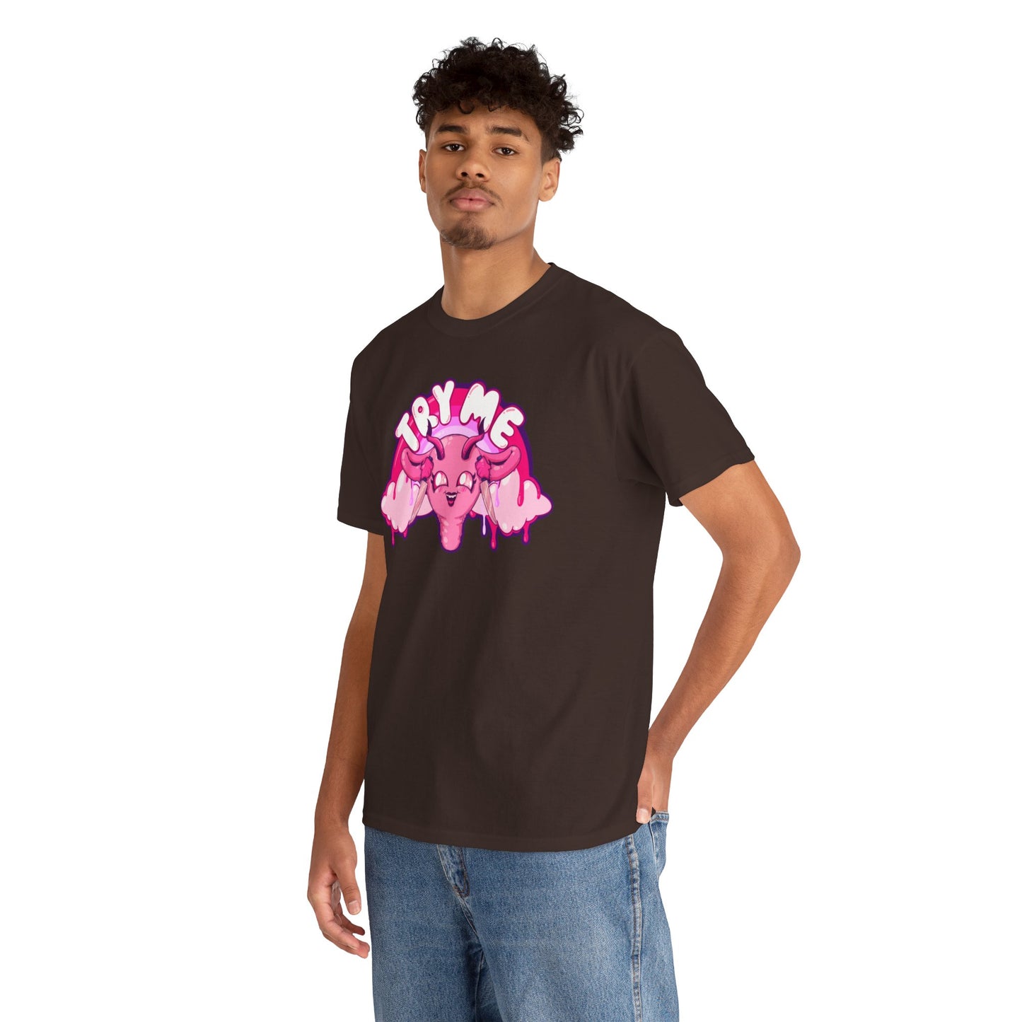 Try Me Uterus Unisex Heavy Cotton Tee