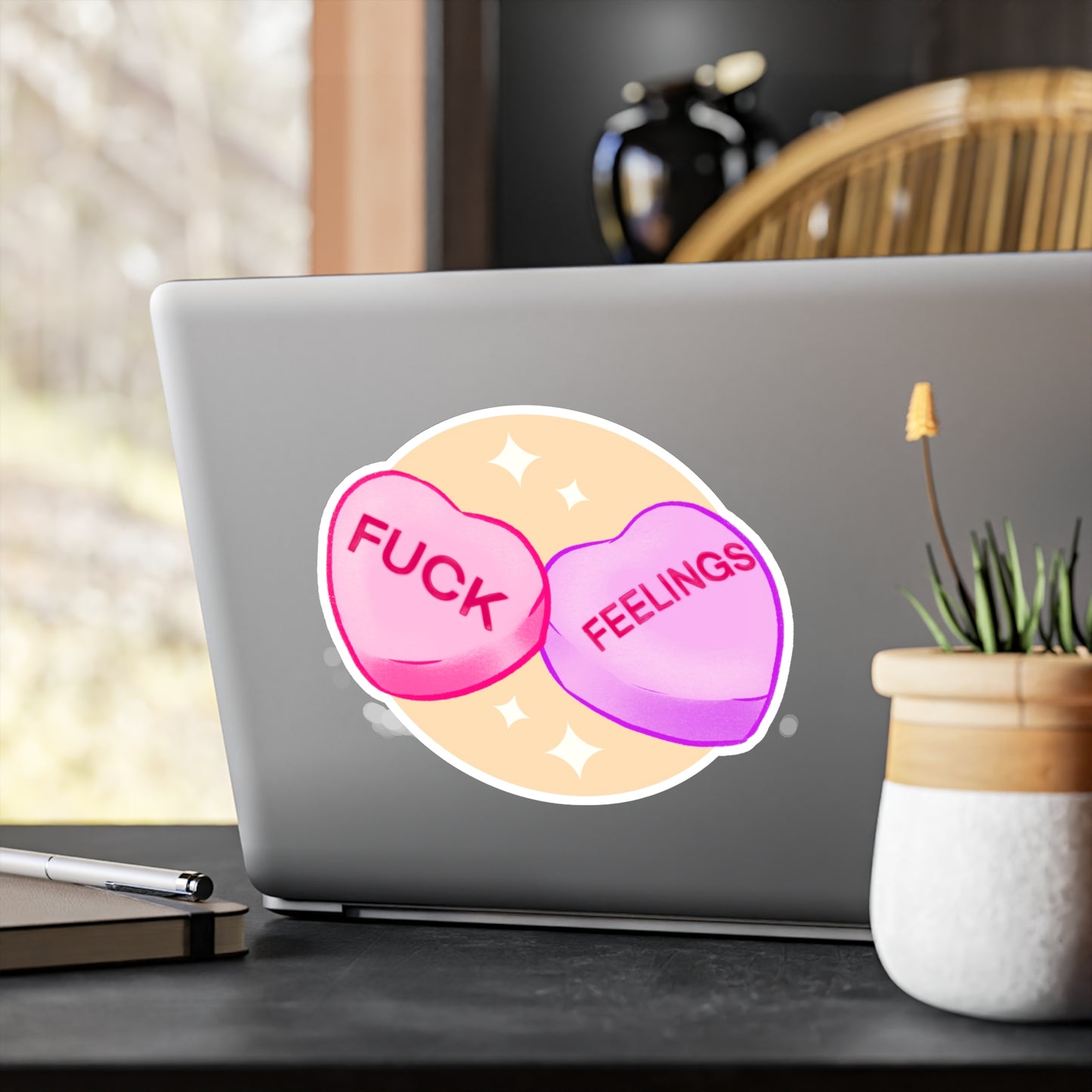 Fuck Feelings Kiss-Cut Vinyl Decal