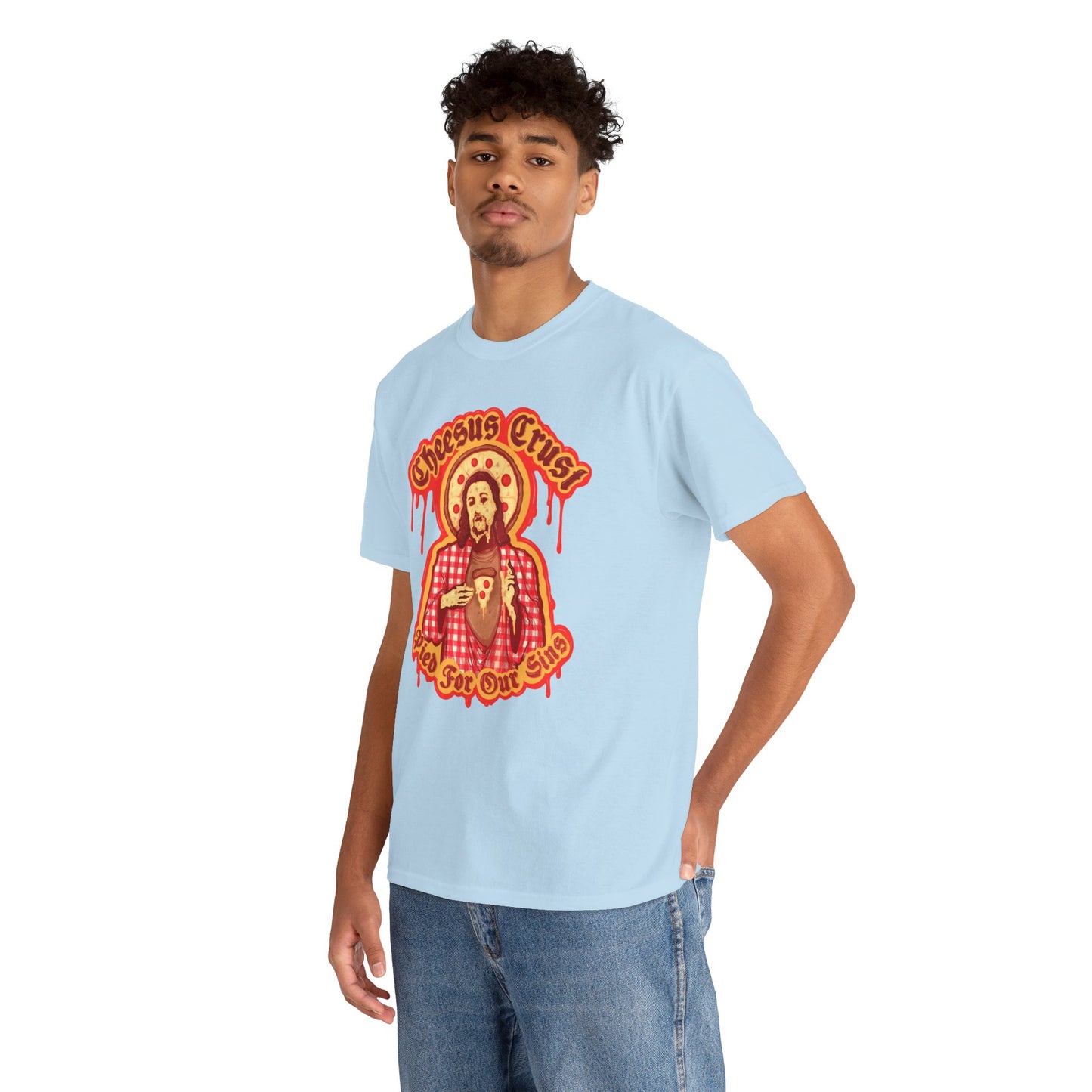 Cheesus Crust Unisex Heavy Cotton Tee