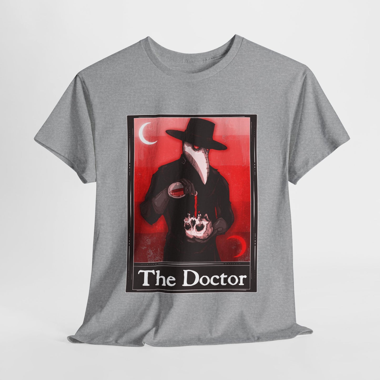 The Doctor Tarot (Front & Back Print) Unisex Heavy Cotton Tee