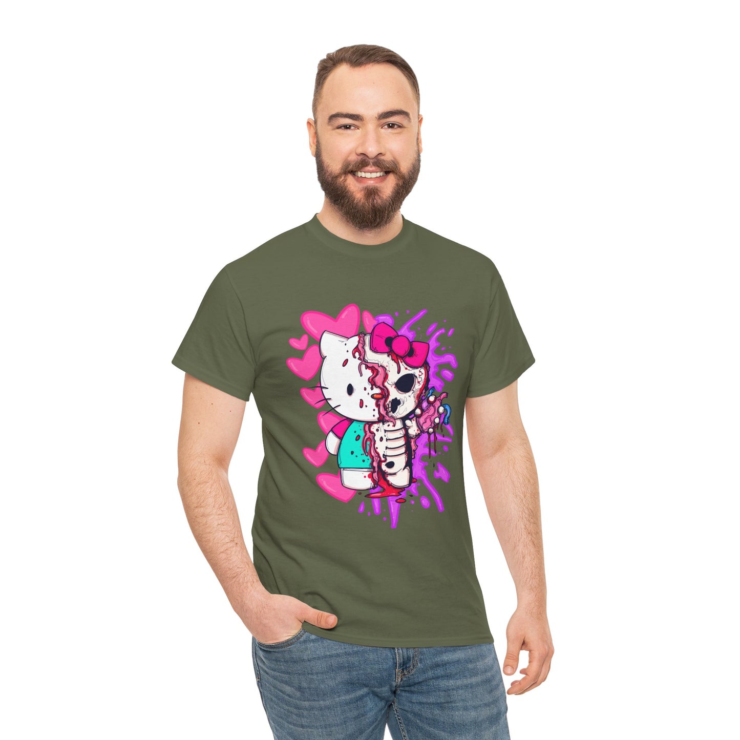 Zombie Kitty Unisex Heavy Cotton Patreon Tee