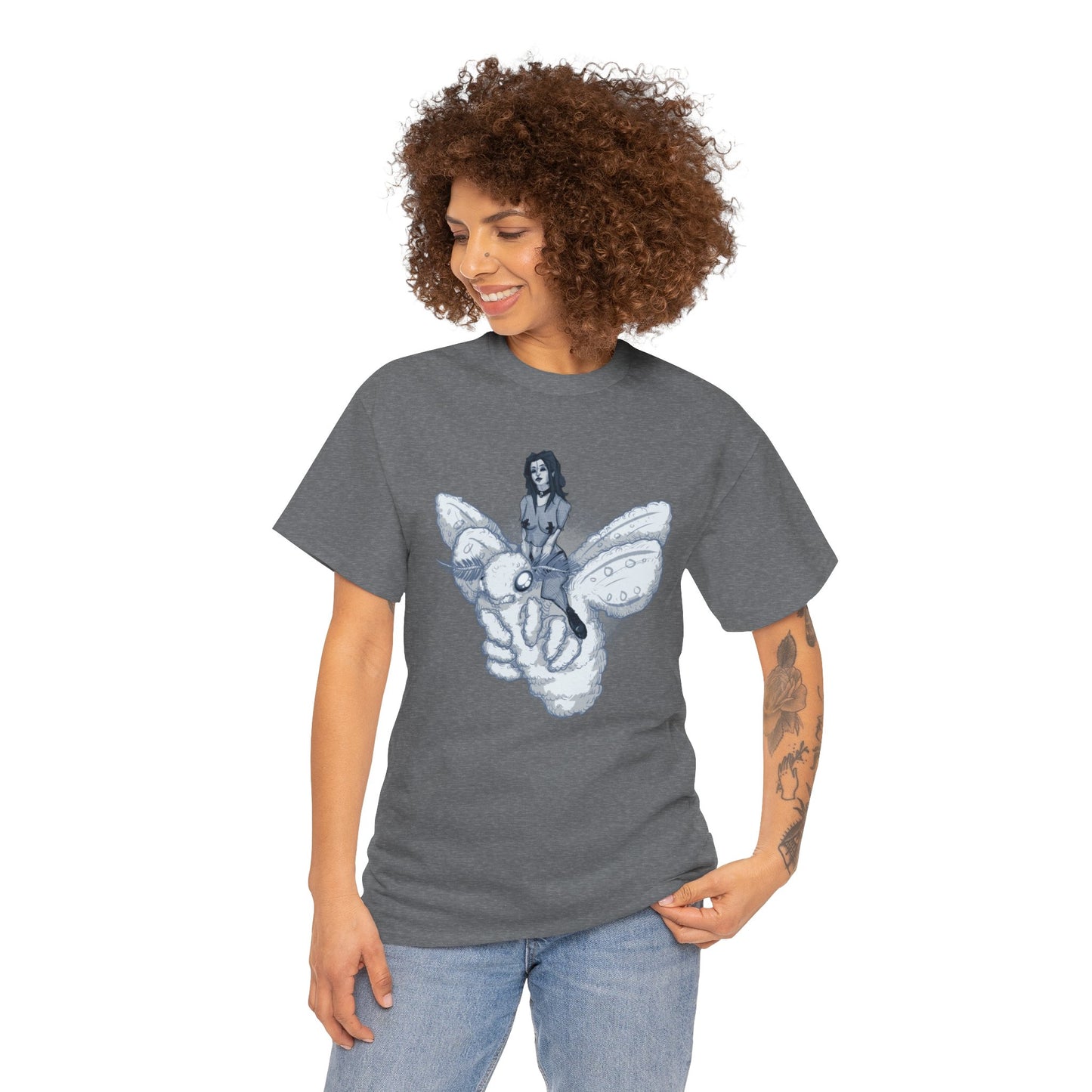 Goth On A Moth Unisex Heavy Cotton Tee