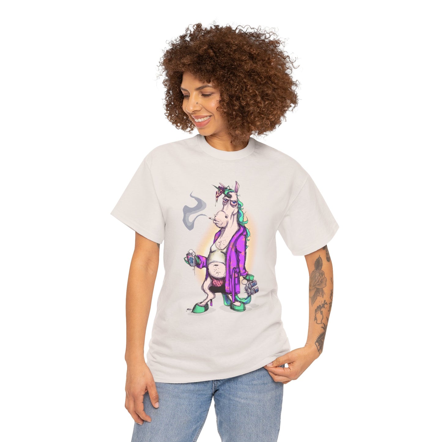 Dontgiveafuckacorn Unisex Heavy Cotton Tee
