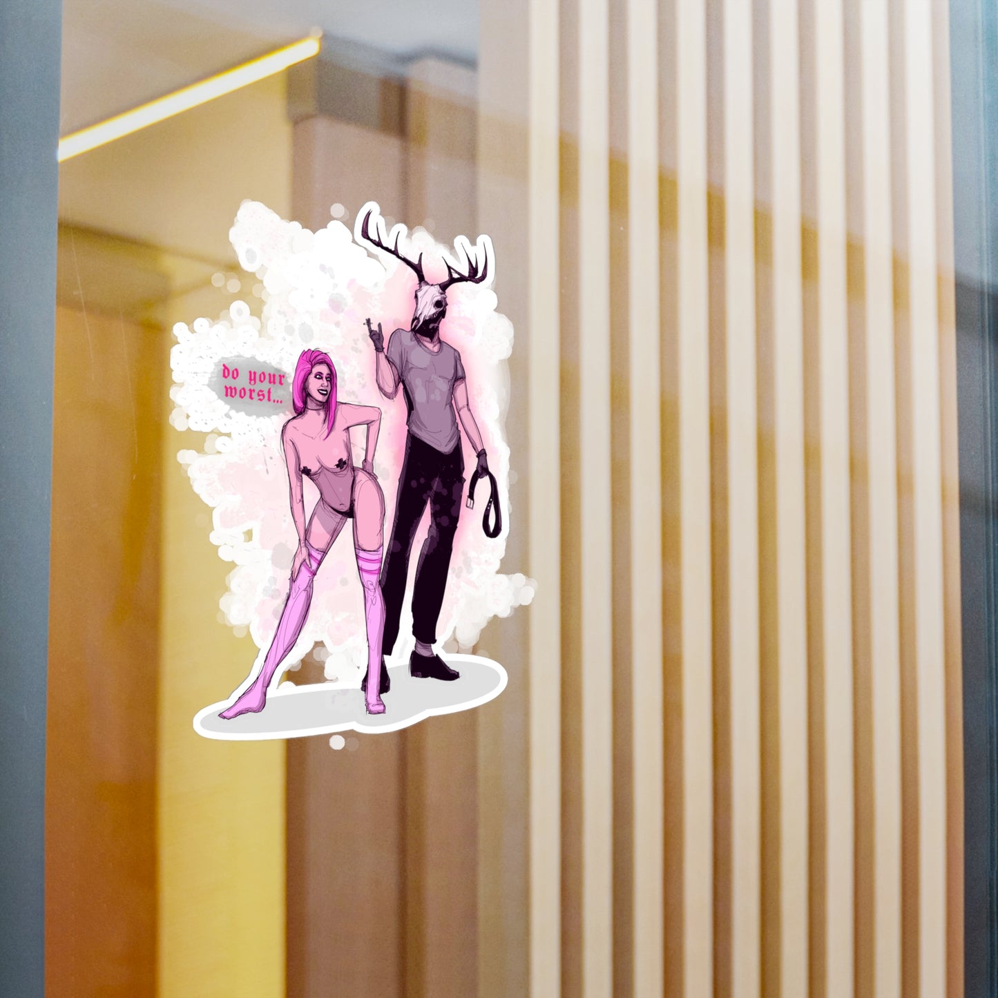 Deer Daddy Series 10: Do Your Worst Kiss-Cut Vinyl Decal