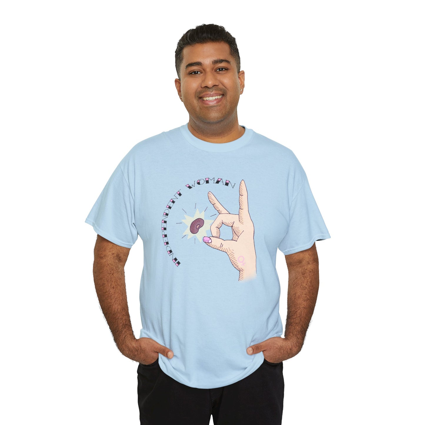 Independent Woman Unisex Heavy Cotton Tee