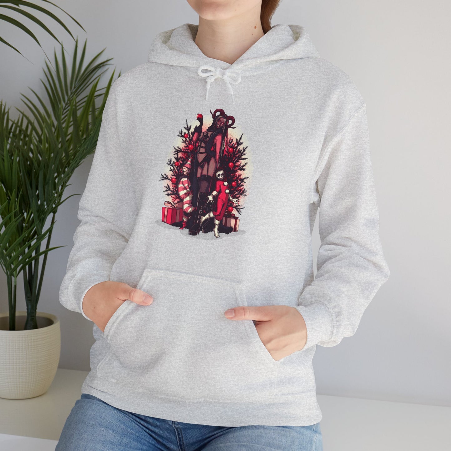 Lady Krampus Unisex Heavy Blend Hooded Sweatshirt
