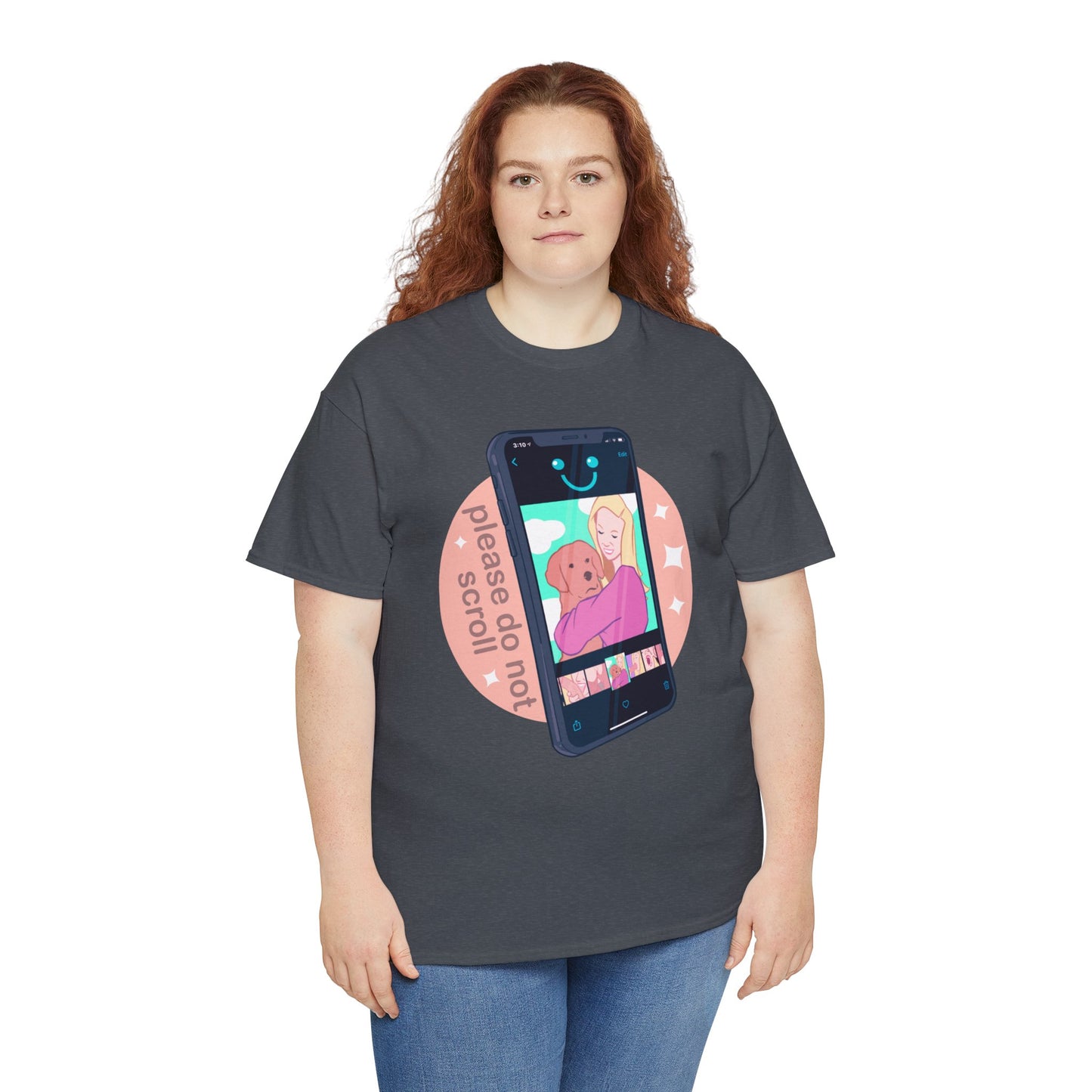 Don't Scroll Unisex Heavy Cotton Tee