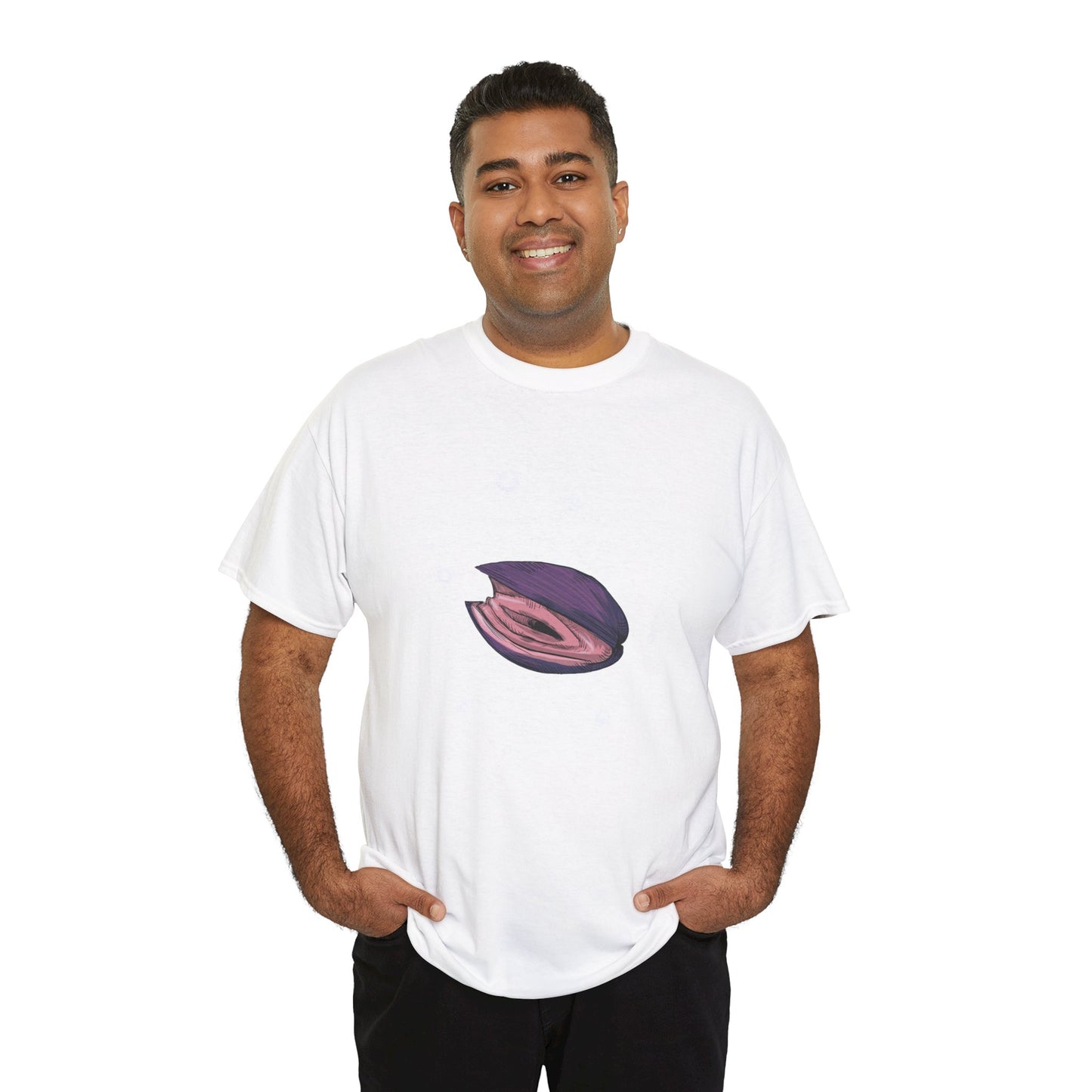 Pink Clam Unisex Heavy Cotton Tee