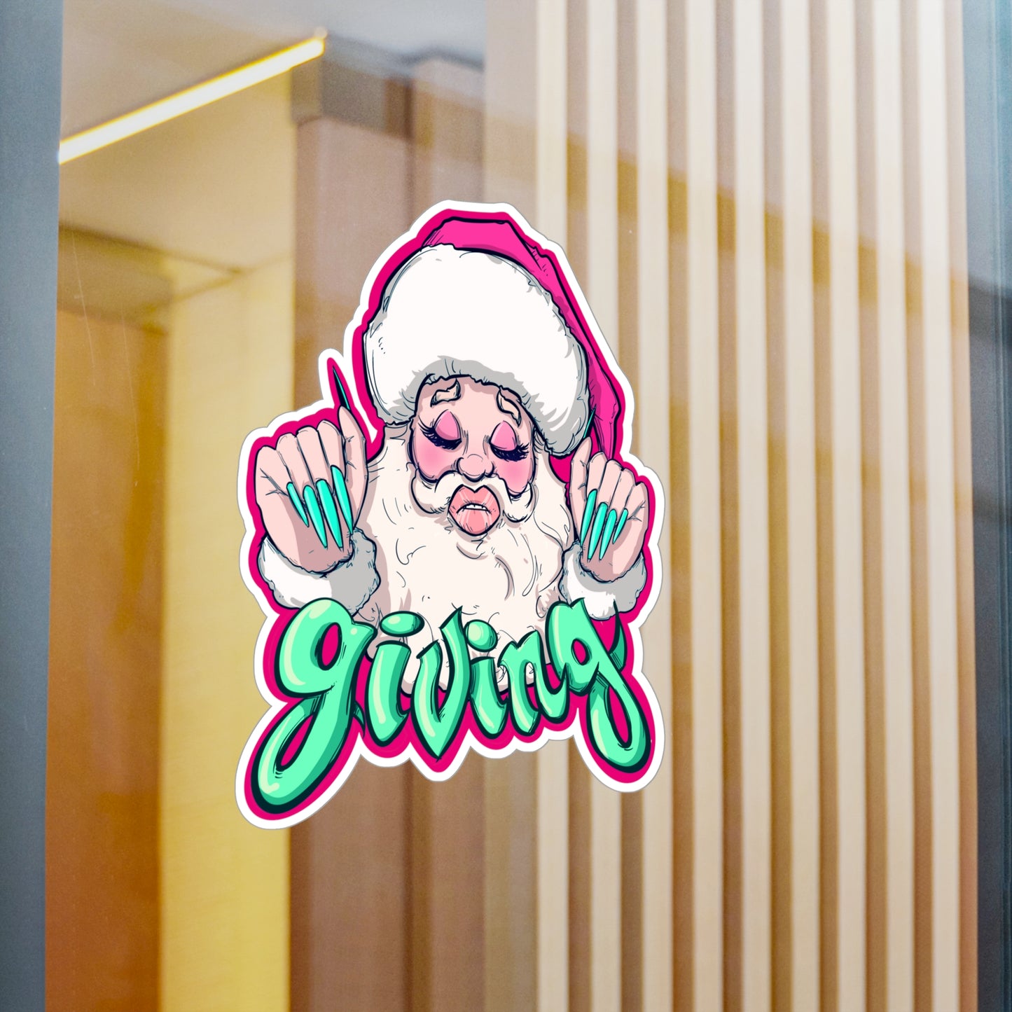 It's Giving Kiss-Cut Vinyl Decal
