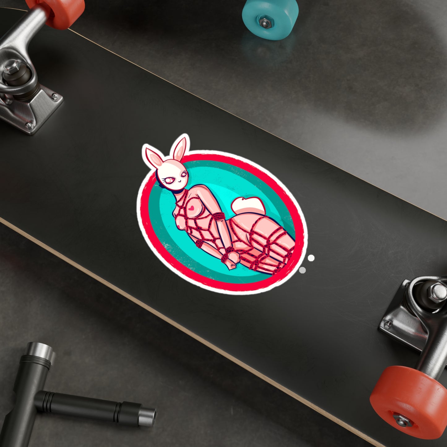 Rope Bunny Kiss-Cut Vinyl Decal