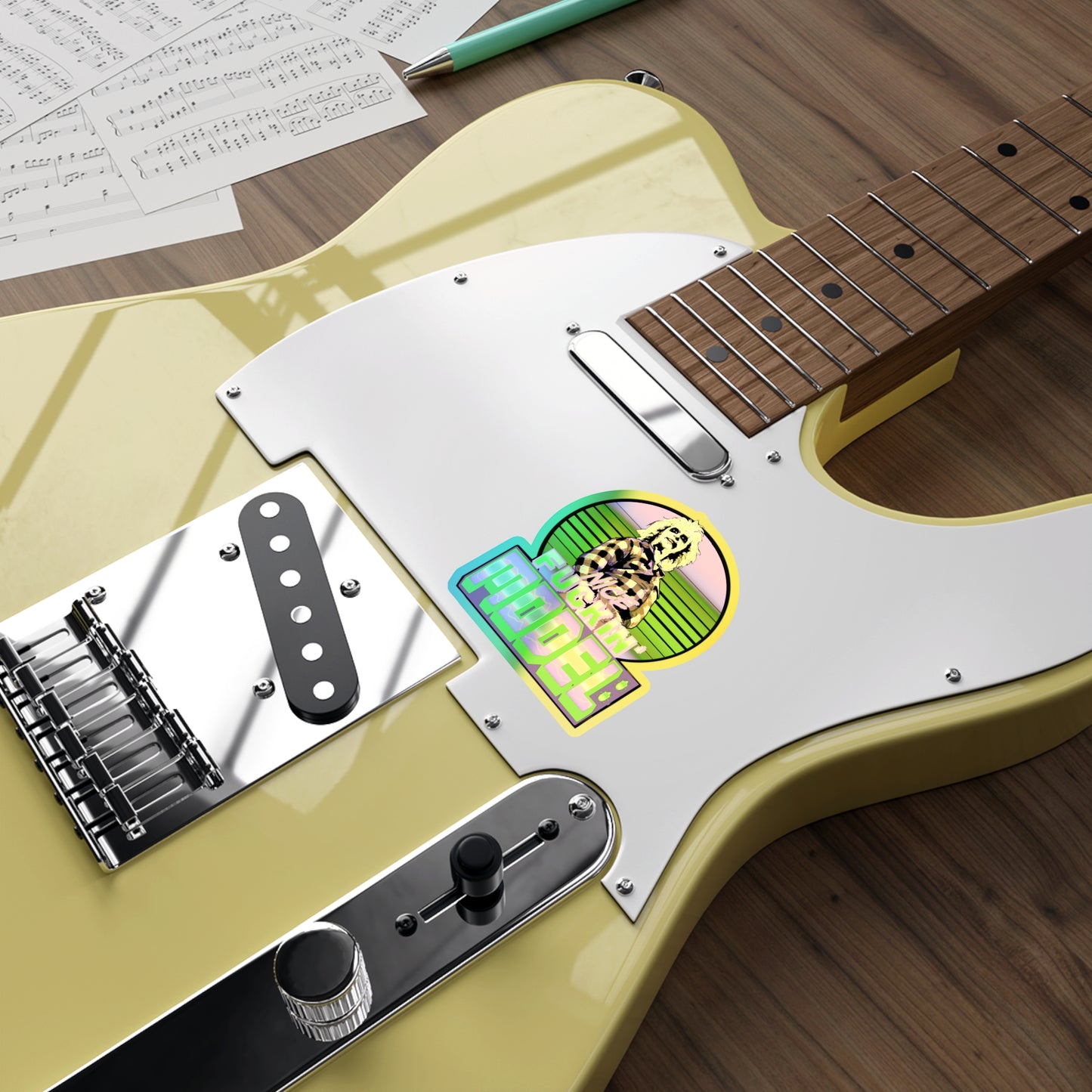 Nice Model Holographic Die-cut Stickers