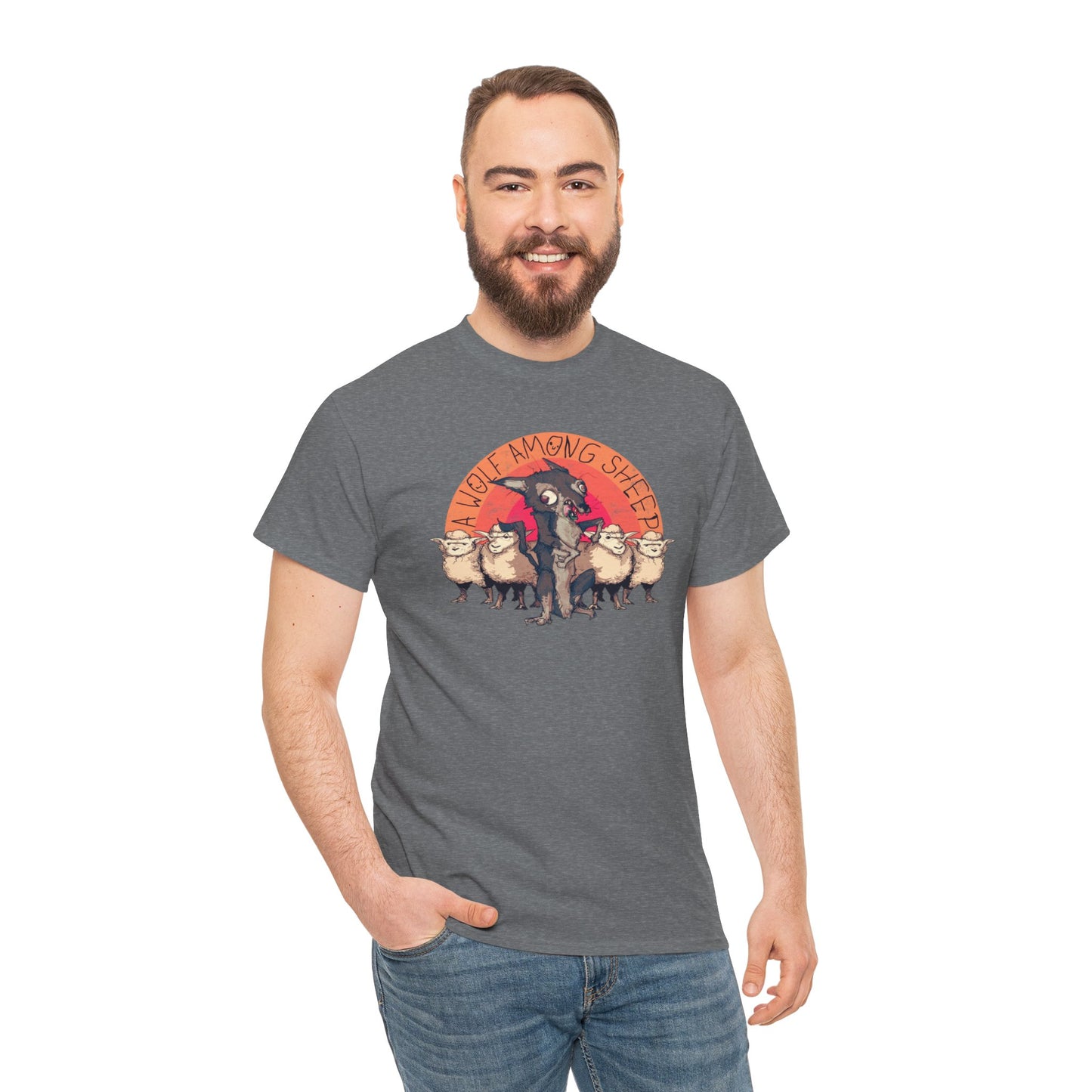 A Wolf Among Sheep Unisex Heavy Cotton Tee
