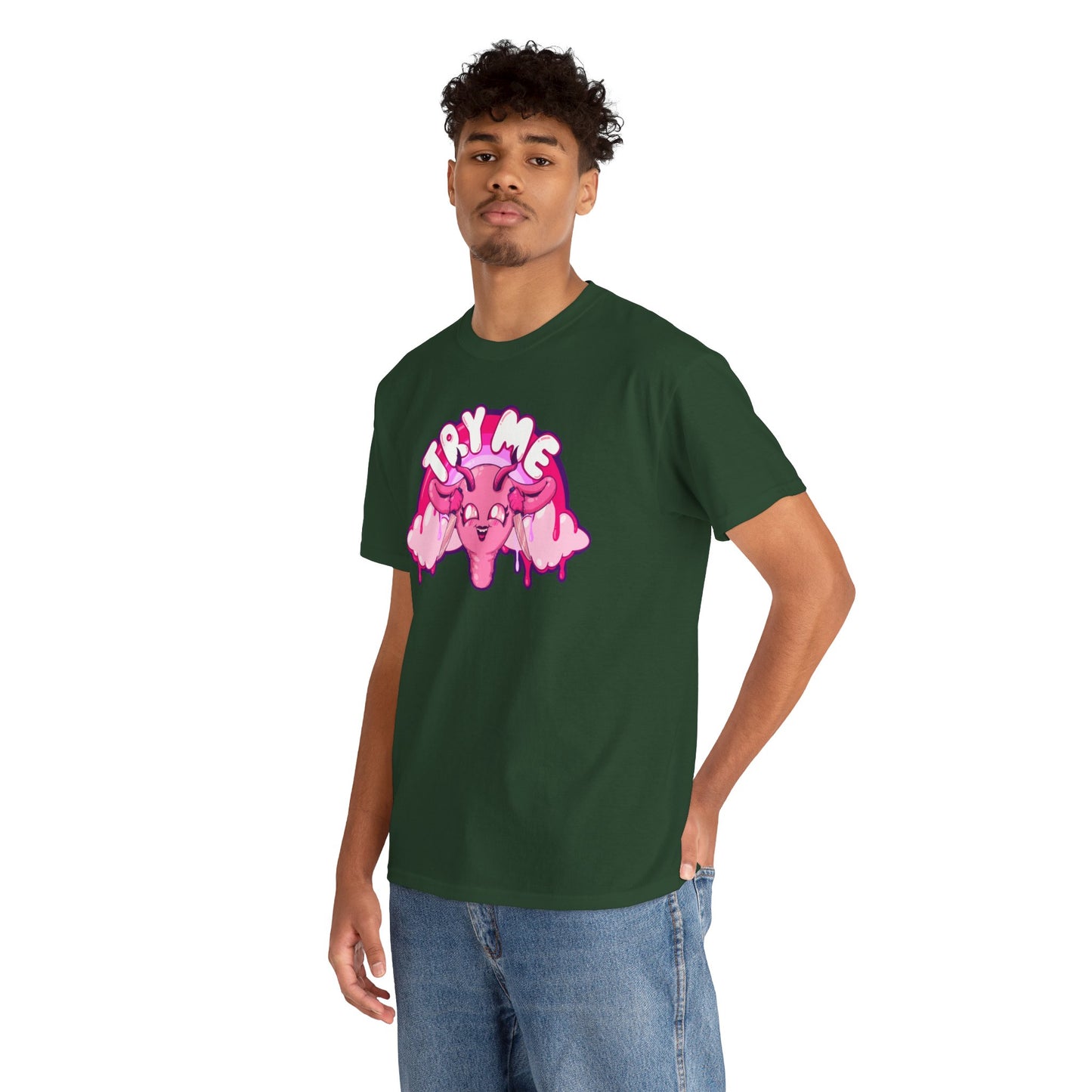 Try Me Uterus Unisex Heavy Cotton Tee