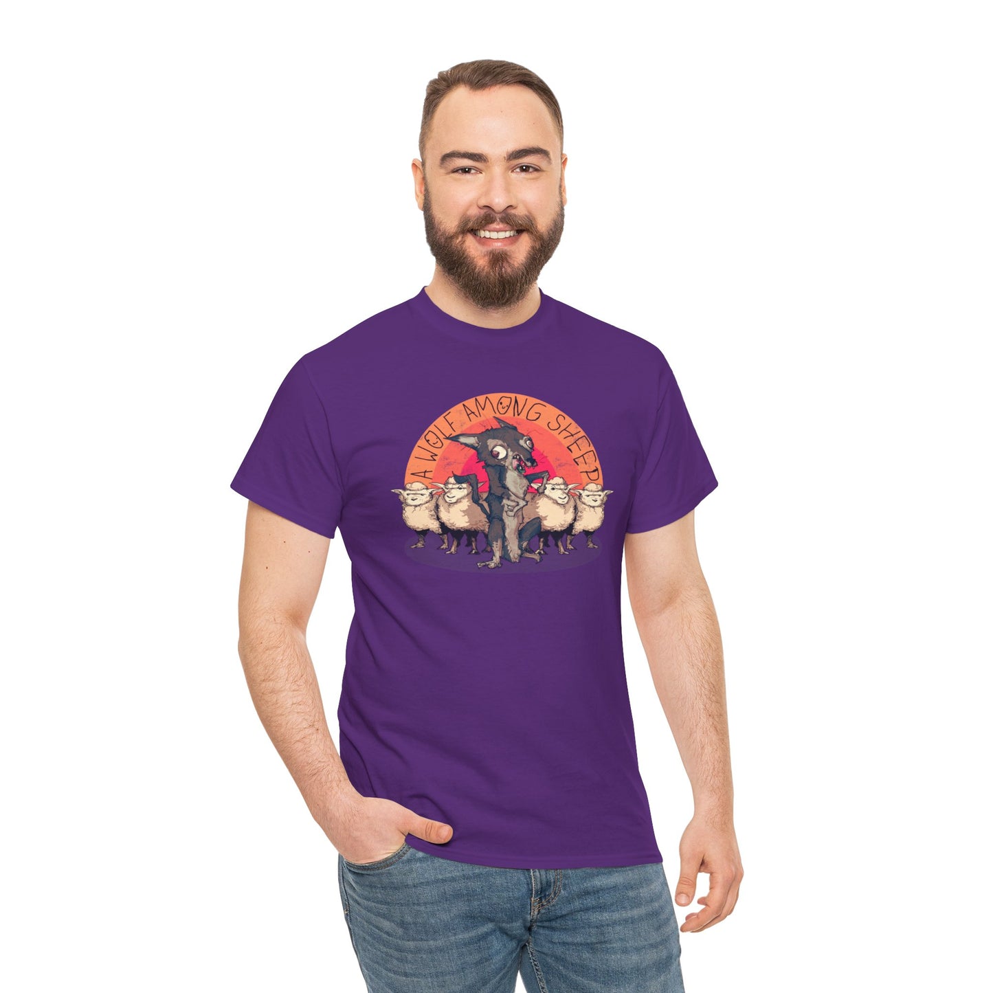 A Wolf Among Sheep Unisex Heavy Cotton Tee