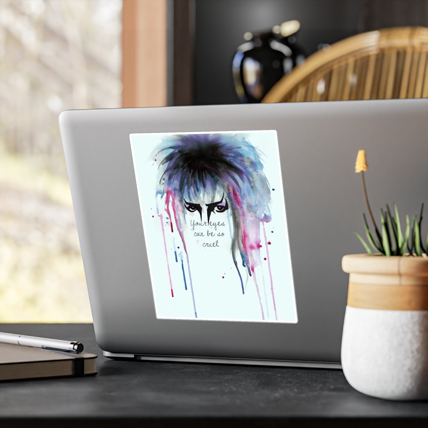 Your Eyes Can Be So Cruel Kiss-Cut Vinyl Decal
