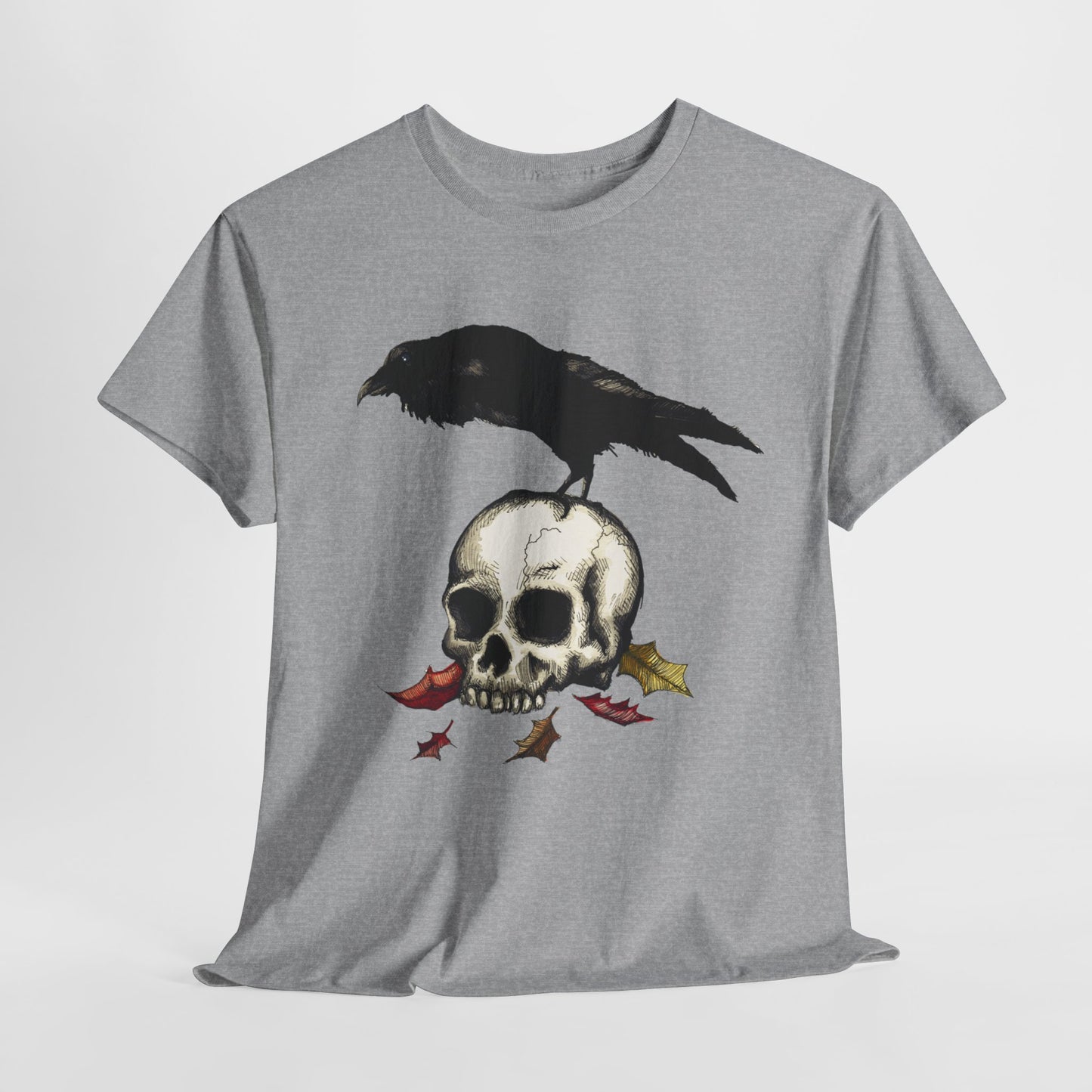 Crow Skull Unisex Heavy Cotton Tee