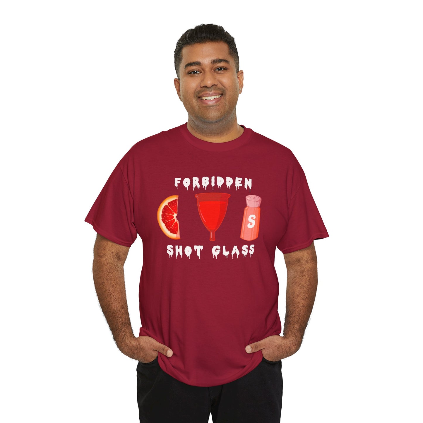 Forbidden Shot Glass Unisex Heavy Cotton Tee