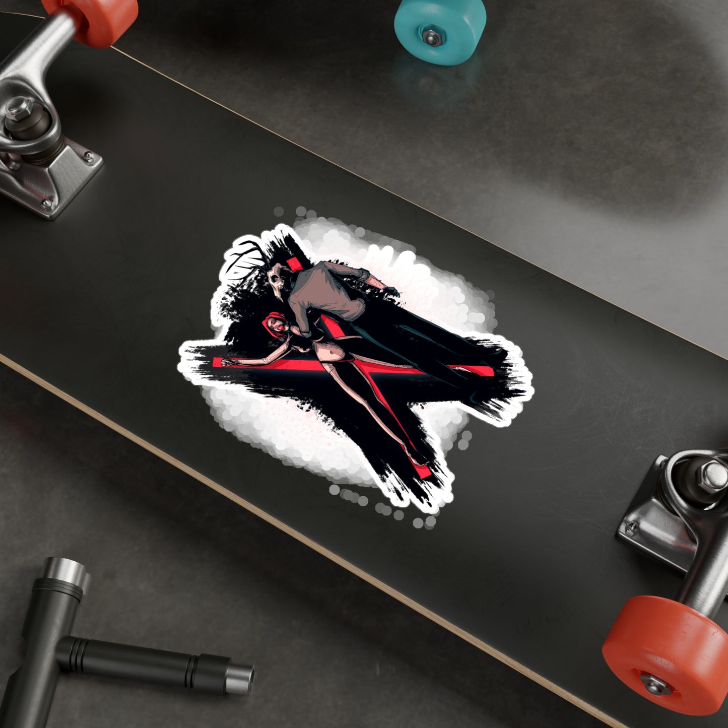 Deer Daddy Series 11: The Cross Kiss-Cut Vinyl Decal