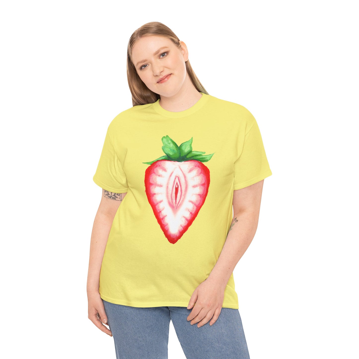 Juicy Strawberry Unisex Heavy Cotton Tee