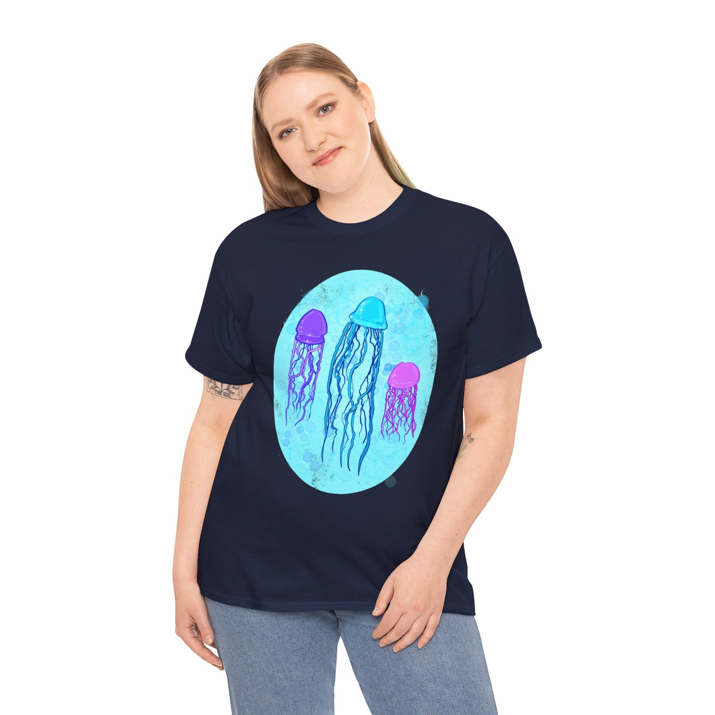 Jellyfish Varieties Unisex Heavy Cotton Tee