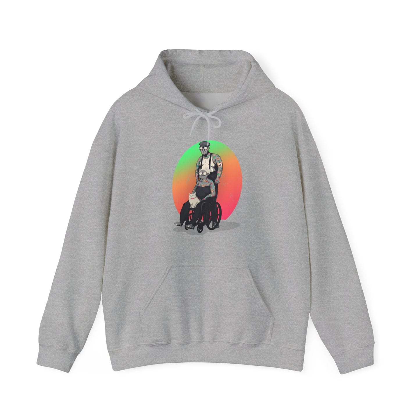 Inked & Elderly Unisex Heavy Blend Hooded Sweatshirt