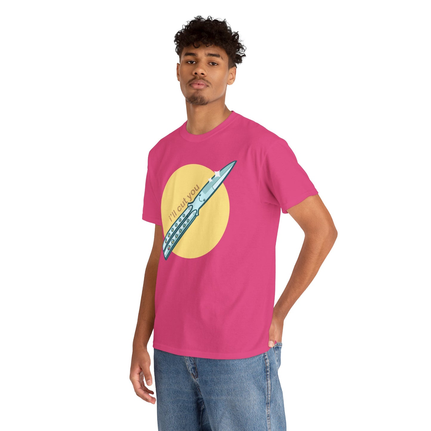 I'll Cut You Unisex Heavy Cotton Tee