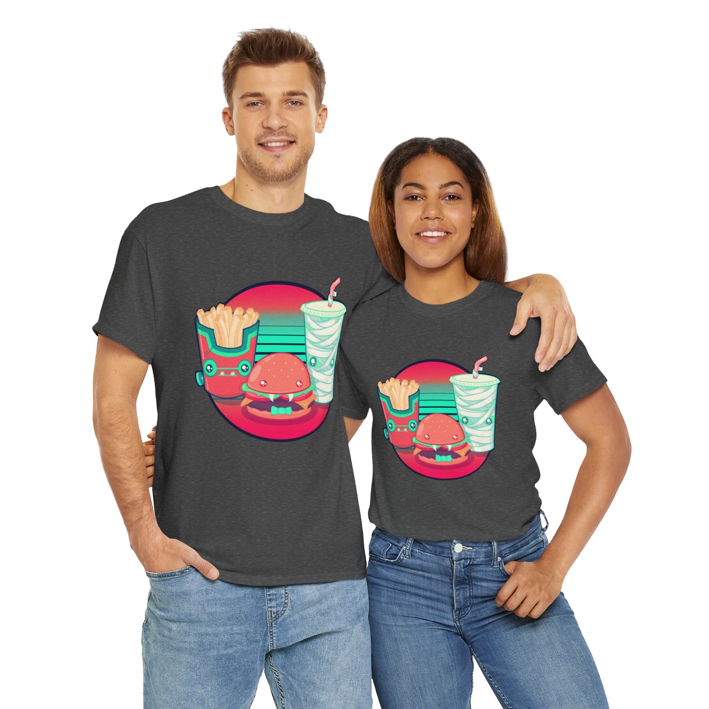 Spooky Fast Food Unisex Heavy Cotton Tee
