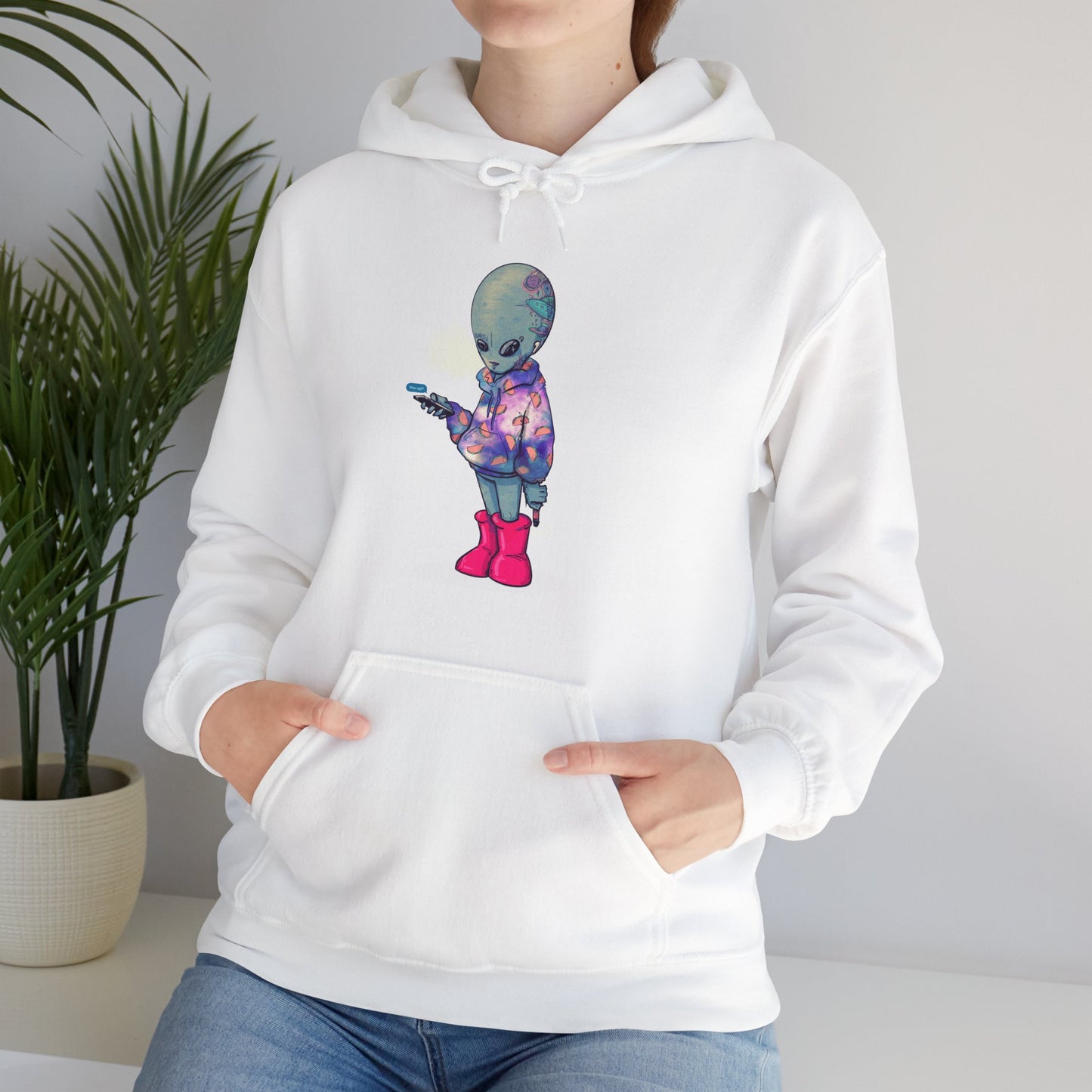 Earth Alien Unisex Heavy Blend Hooded Sweatshirt