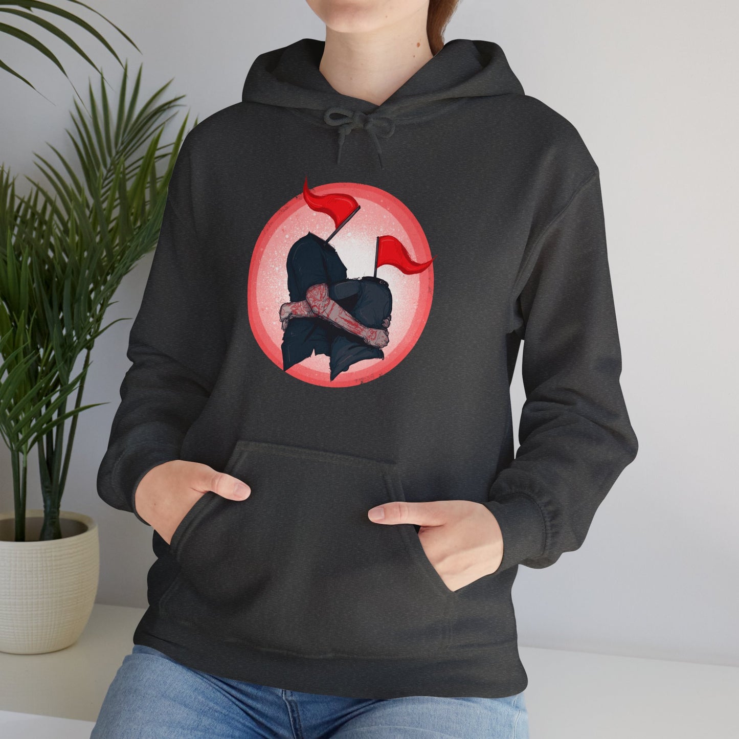 Red Flags Unisex Heavy Blend Hooded Sweatshirt