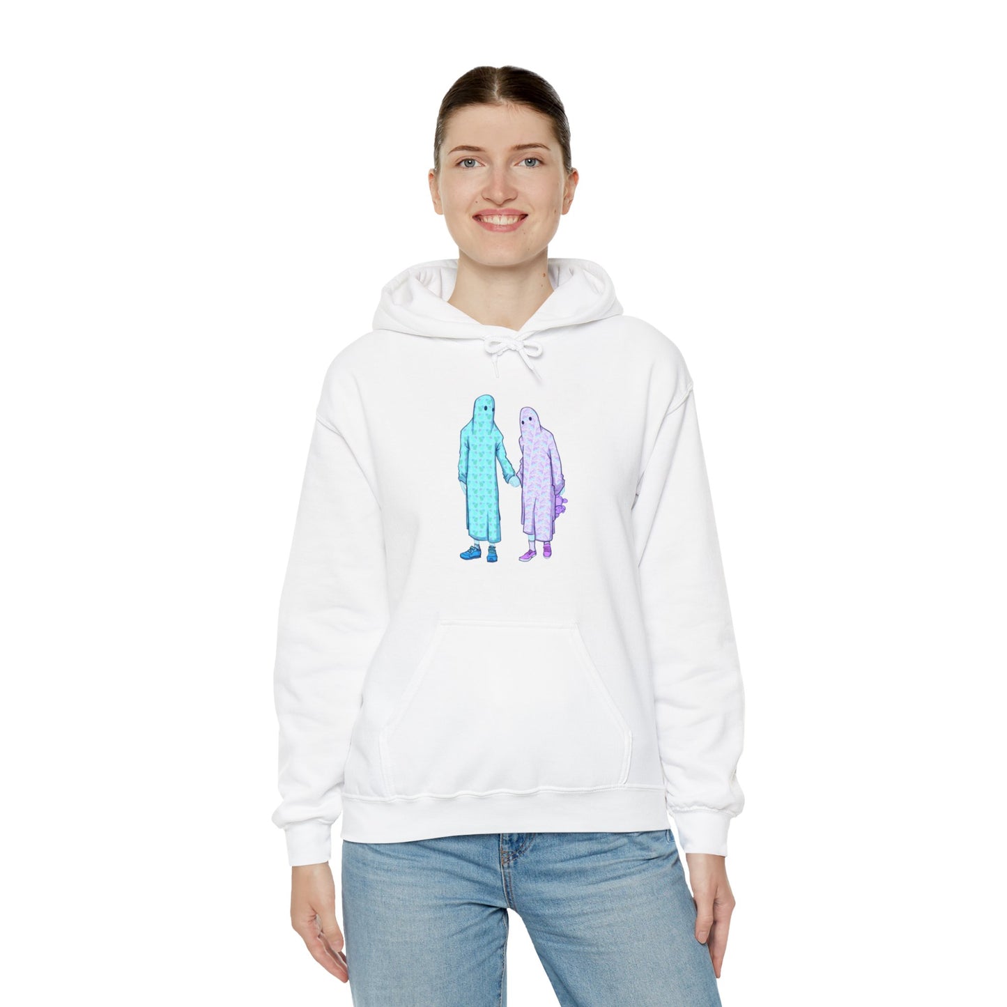 Ghost Kids Unisex Heavy Blend Hooded Sweatshirt