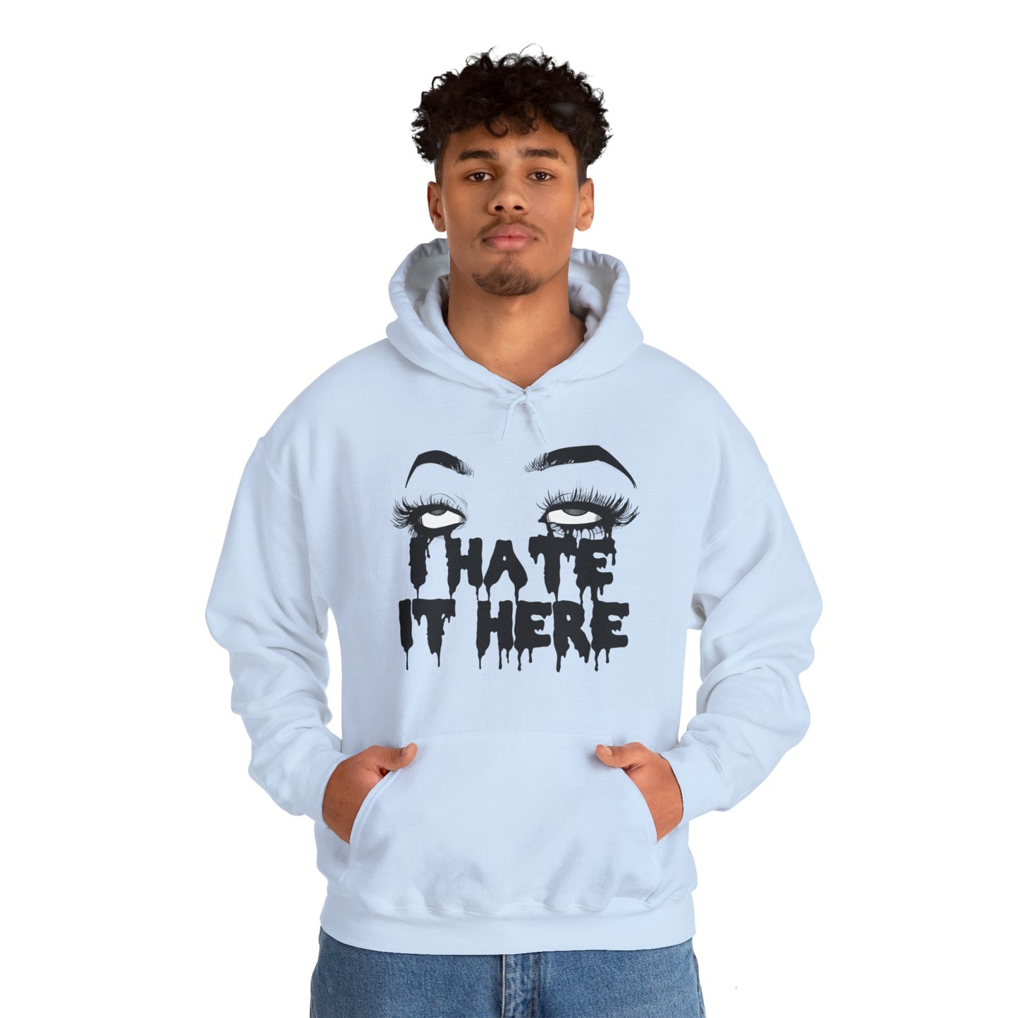 I Hate It Here Unisex Heavy Blend Hooded Sweatshirt
