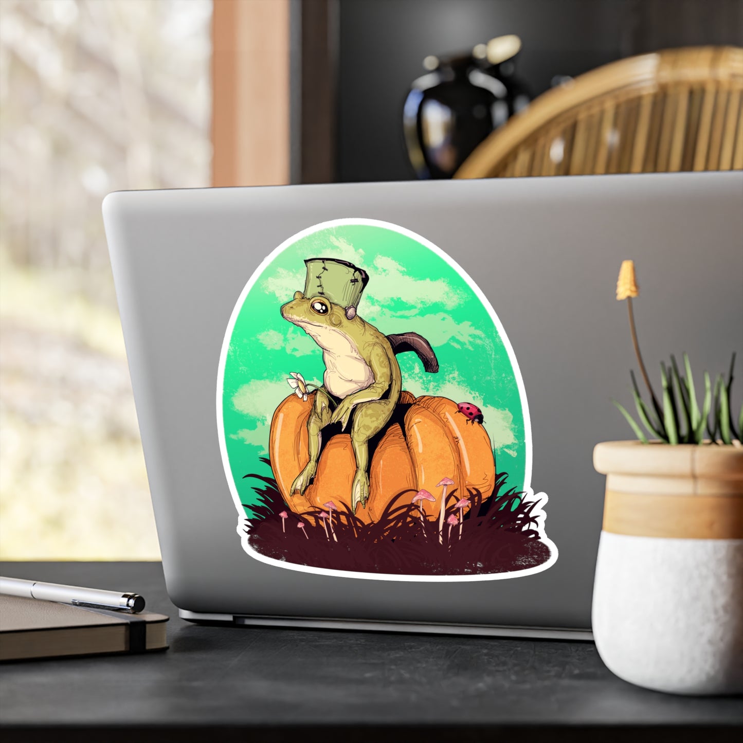 Frogenstein Kiss-Cut Vinyl Decal