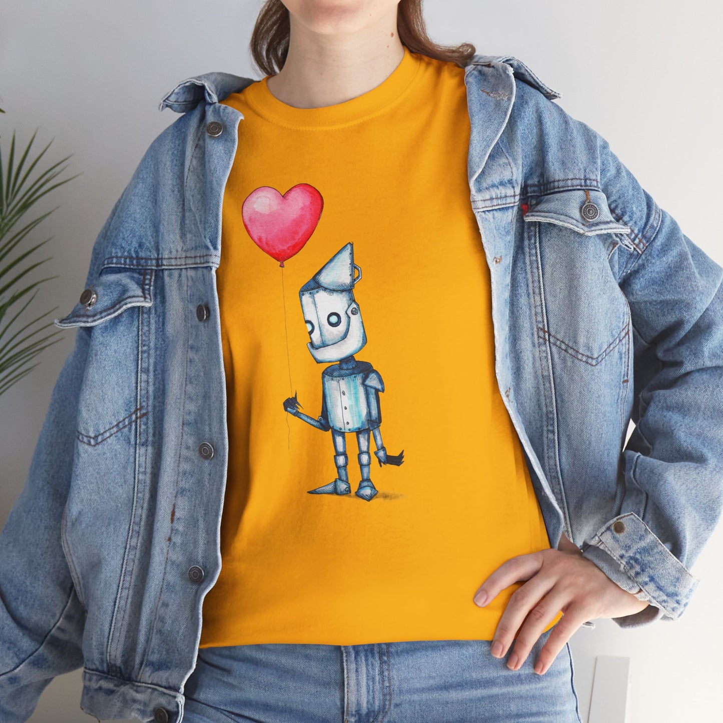 Tinman Gets A Heart Unisex Heavy Cotton Tee
