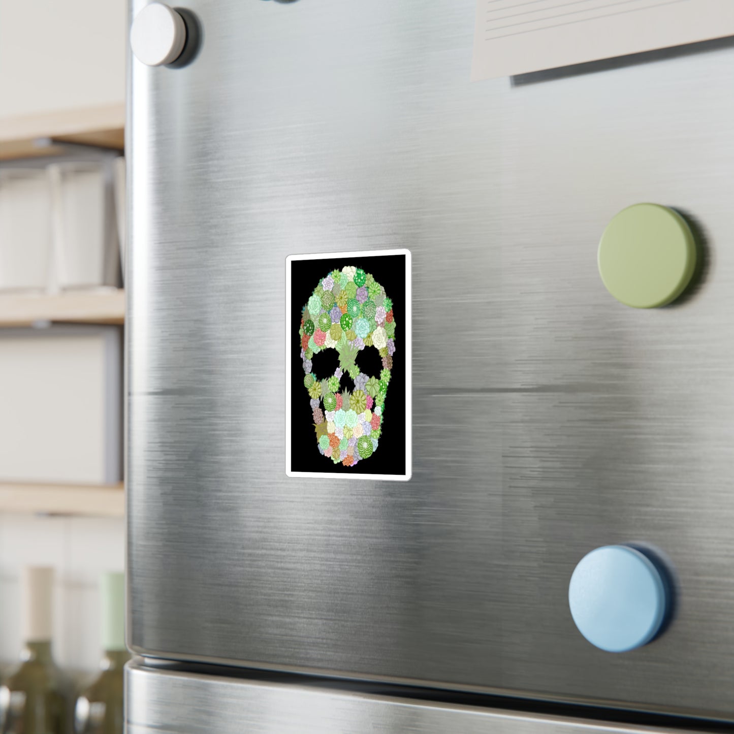 Succulent Skull Kiss-Cut Vinyl Decal