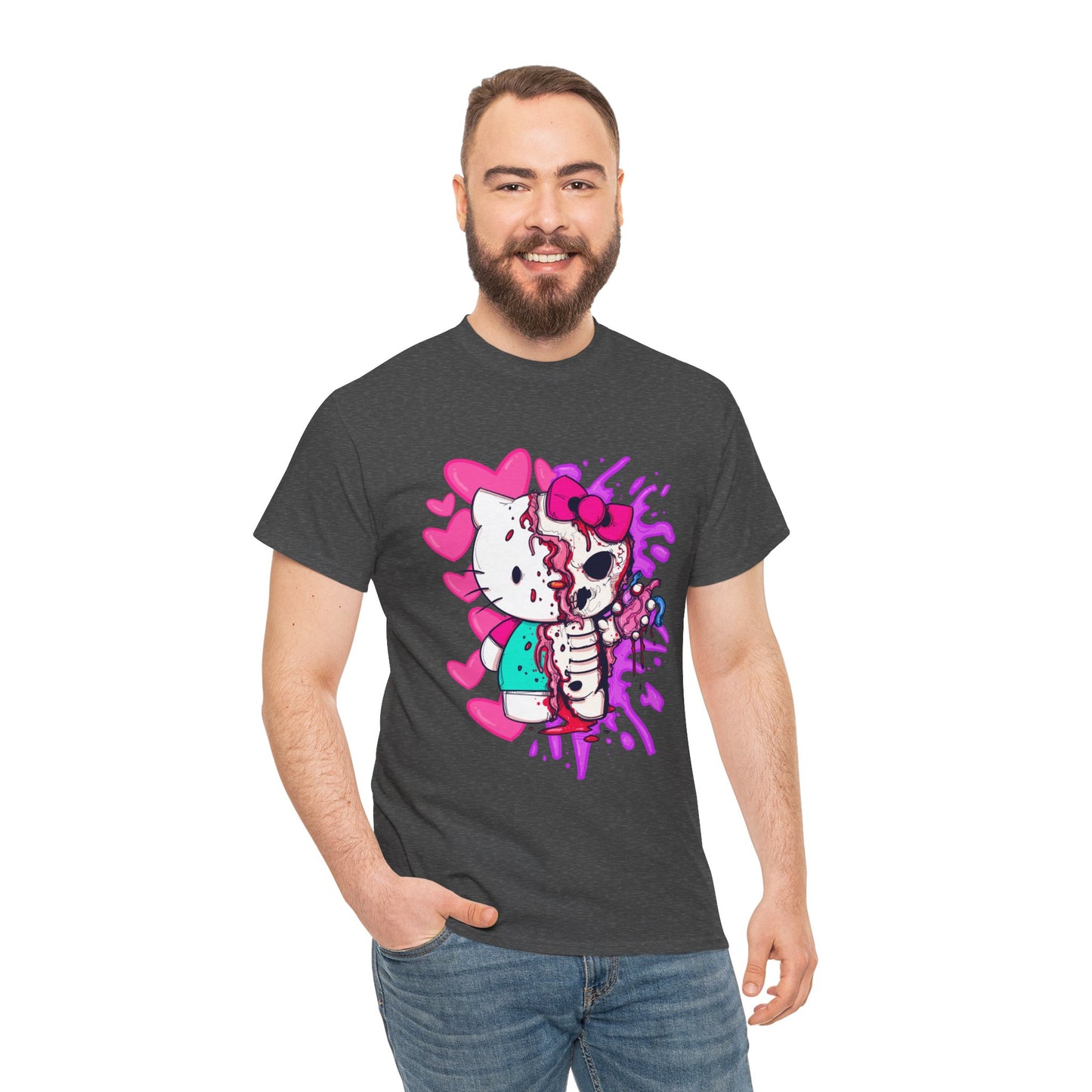 Zombie Kitty Unisex Heavy Cotton Patreon Tee