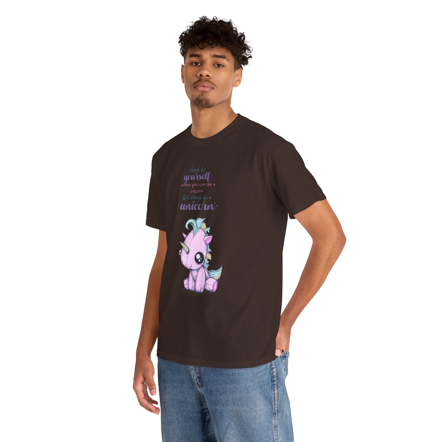 Be Yourself Unicorn Unisex Heavy Cotton Tee