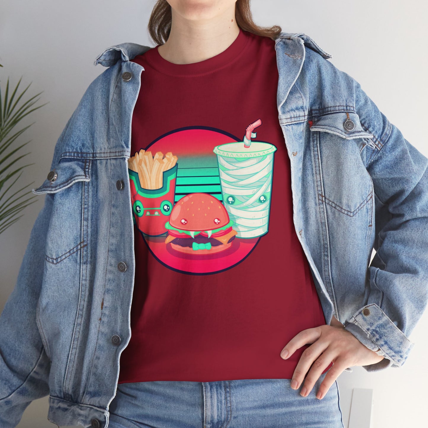 Spooky Fast Food Unisex Heavy Cotton Tee