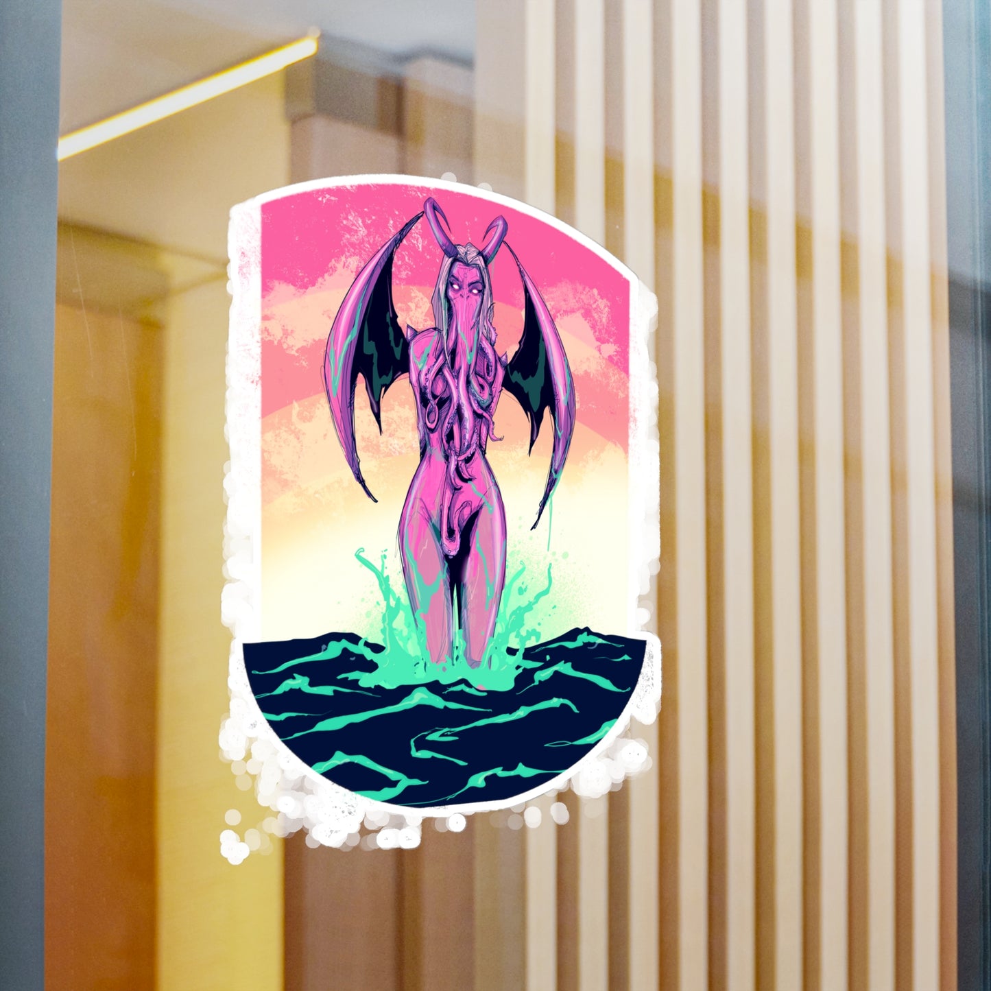 Lady Cthulhu Kiss-Cut Vinyl Decal
