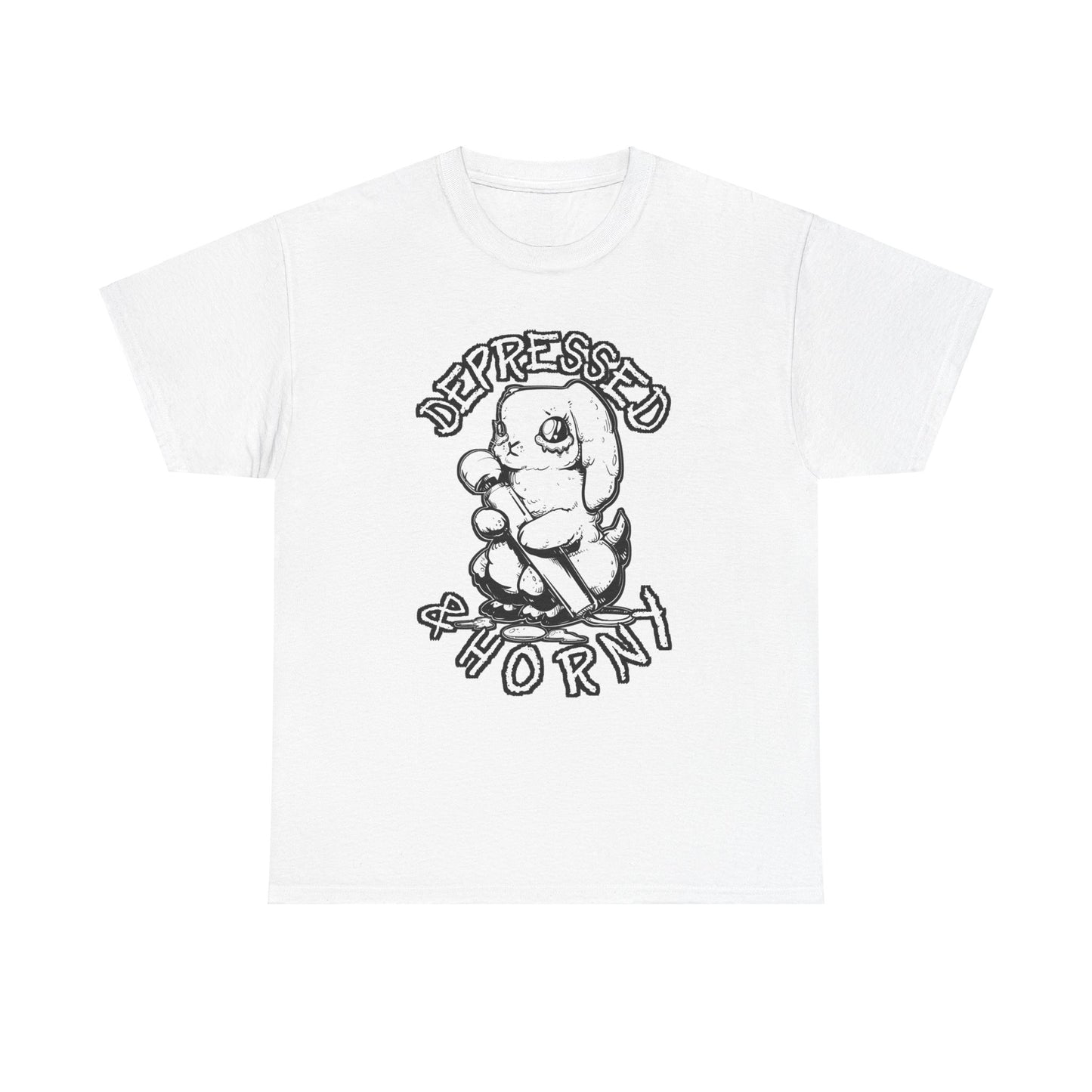 Depressed Bunny Unisex Heavy Cotton Tee