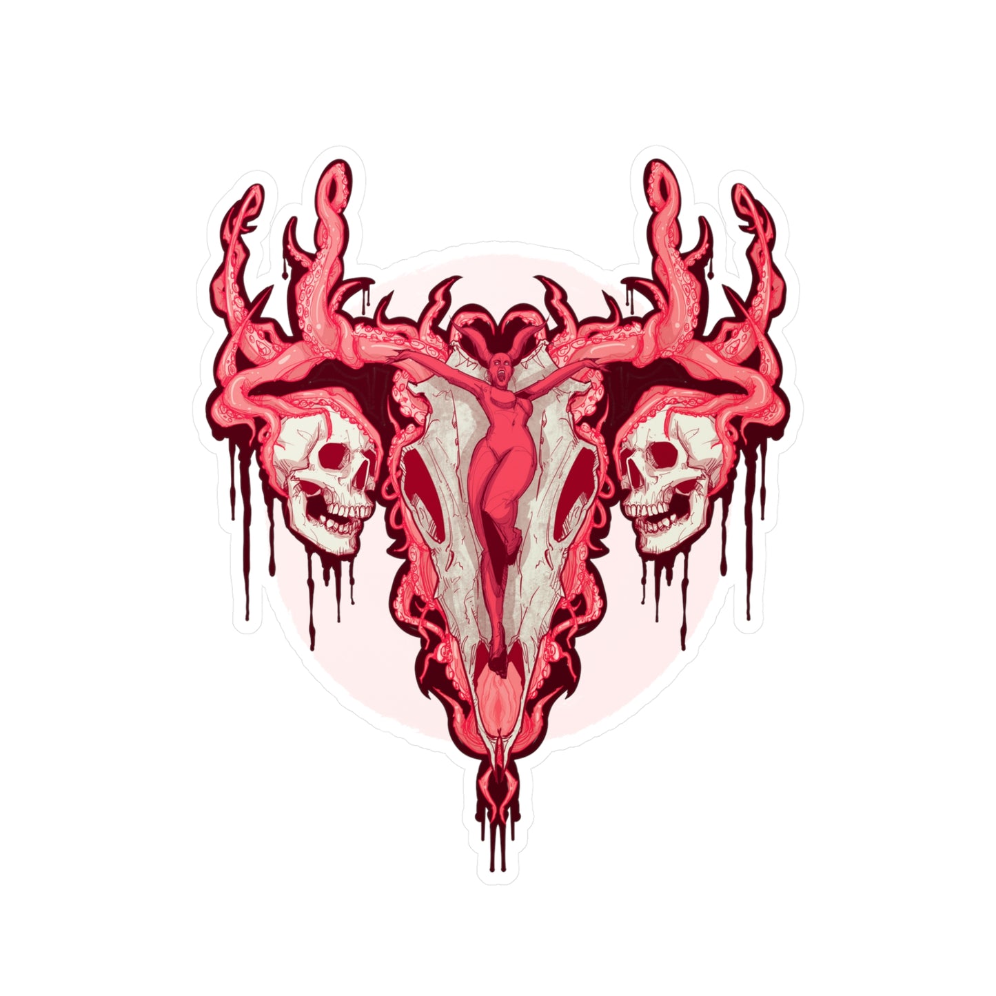 Uterus From Hell Kiss-Cut Vinyl Decal