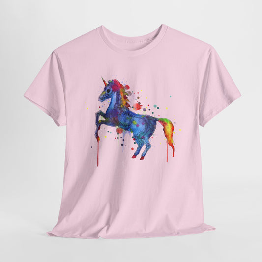Unicorn Skeleton Unisex Heavy Cotton Tee
