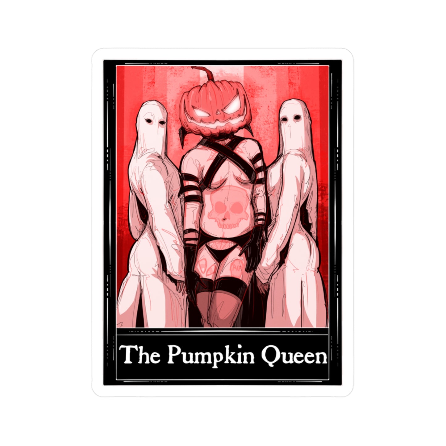 The Pumpkin Queen Tarot Kiss-Cut Vinyl Decal