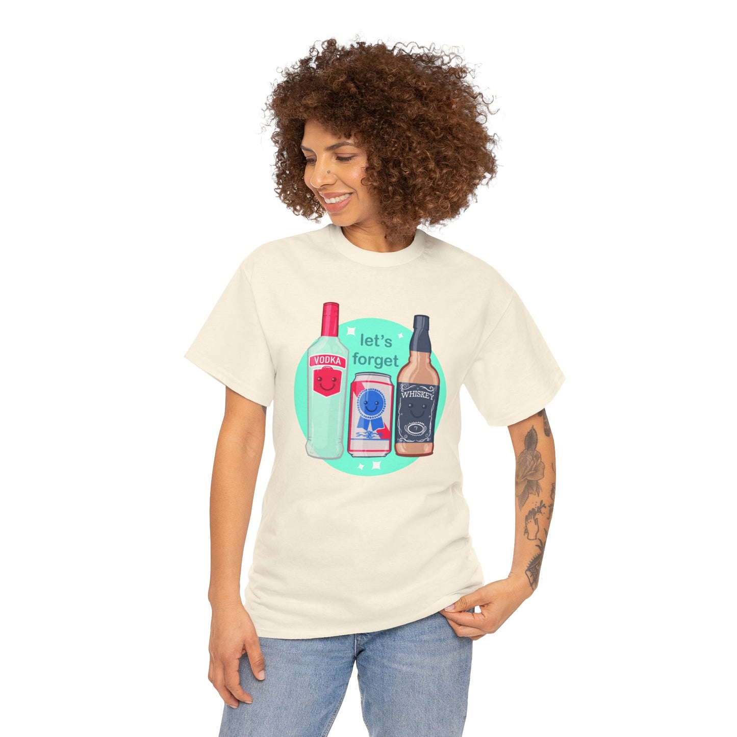 Let's Forget Unisex Heavy Cotton Tee