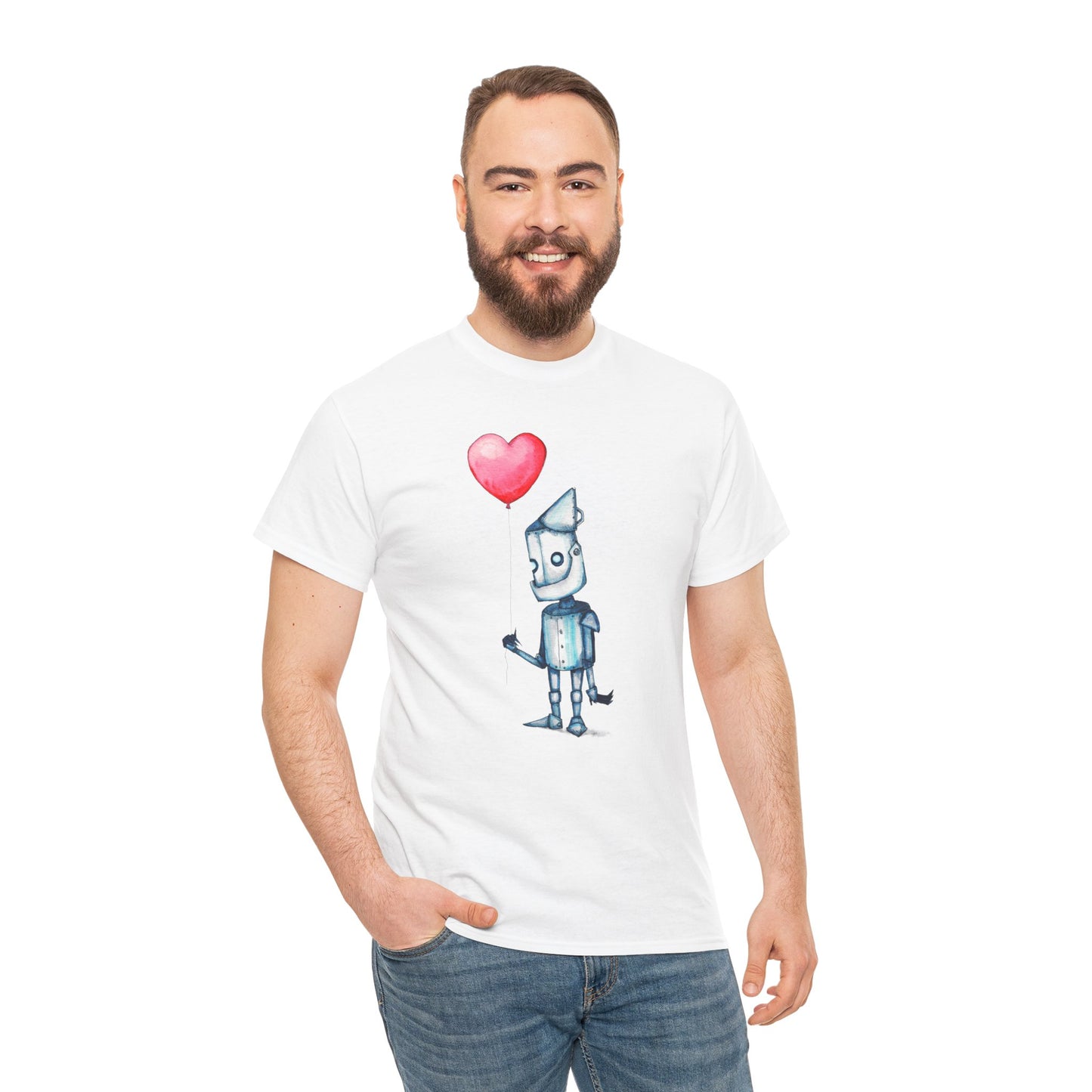 Tinman Gets A Heart Unisex Heavy Cotton Tee